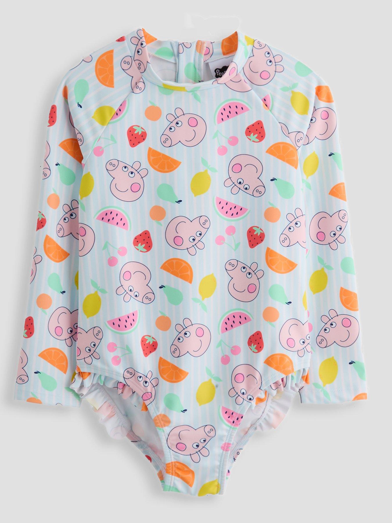 The Very Collection Peppa Pig Long Sleeve Swimsuit - Multi