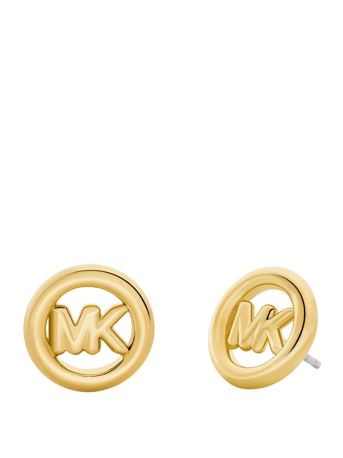 Image 1 of 3 of Michael Kors Small Logo Stud Earrings