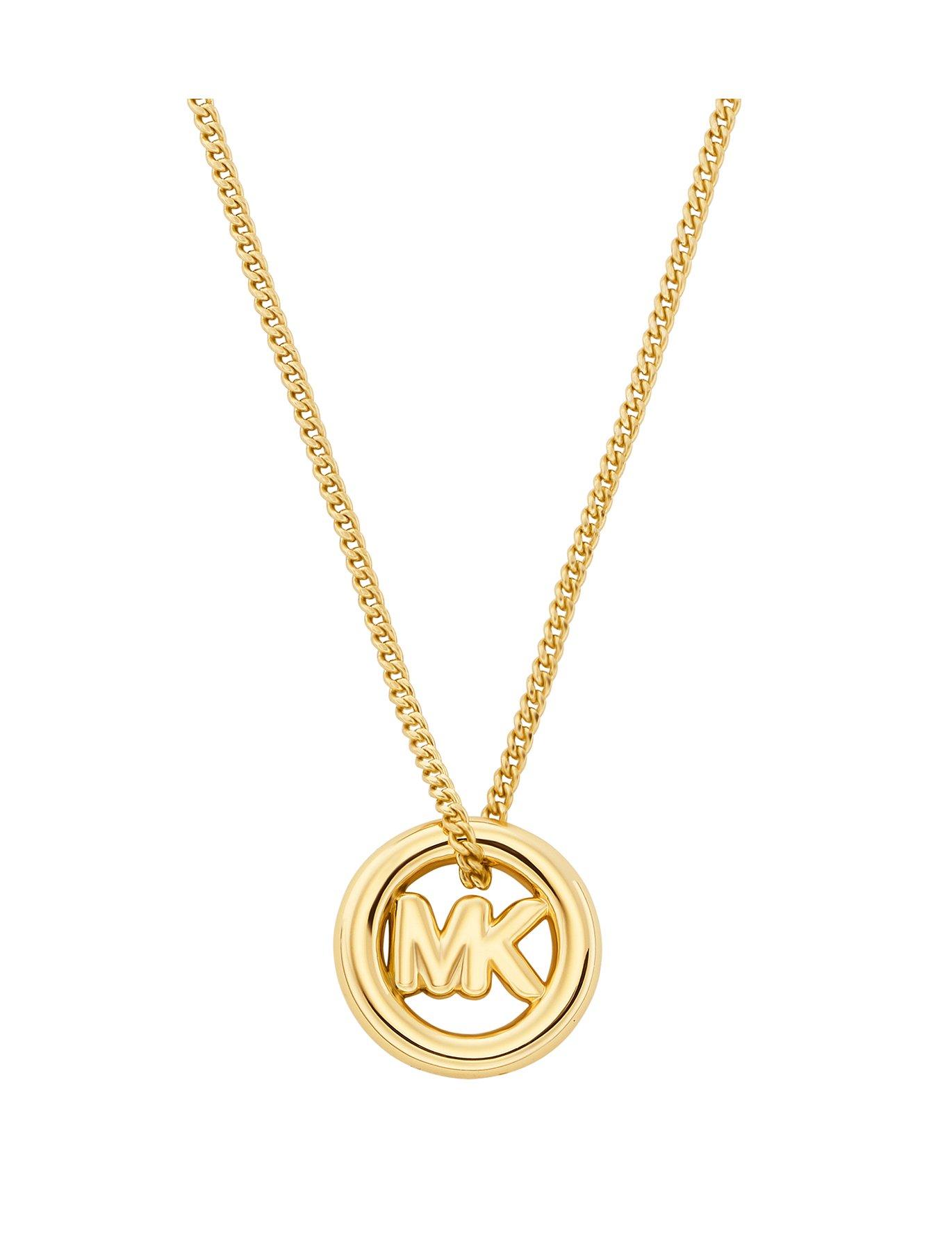 Michael Kors Logo Pendant Necklace
