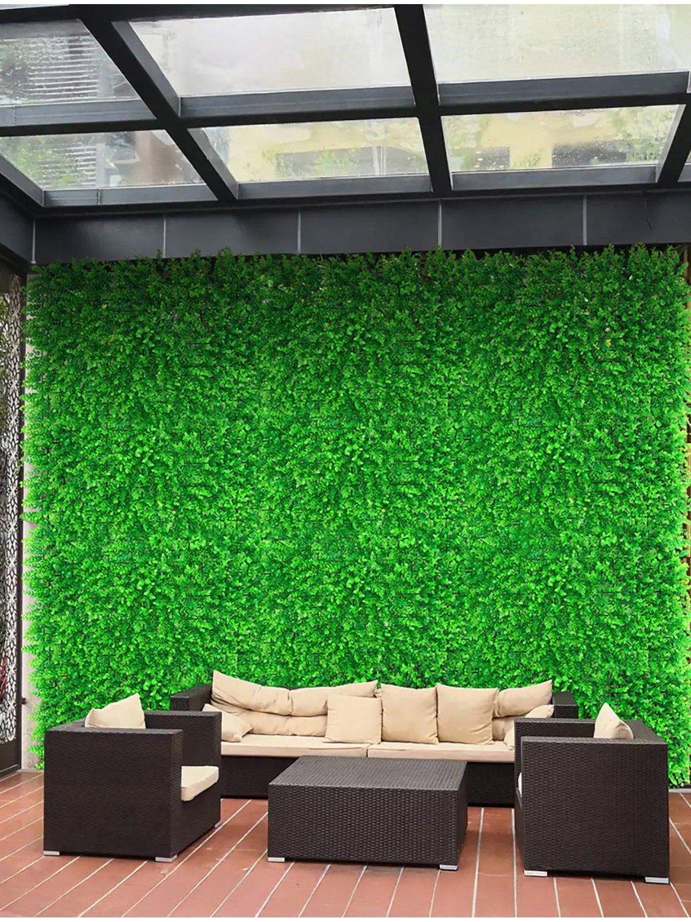 Living and Home 6 Pcs Simulated Eucalyptus Plant Wall W 60cm x D 40cm