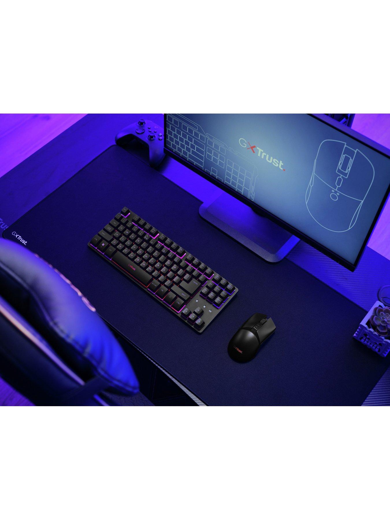 Image 2 of 6 of Trust GXT 832 Thado Wireless TKL Keyboard & Mouse Gaming Combo with RGB Illumination for PC/ Laptop