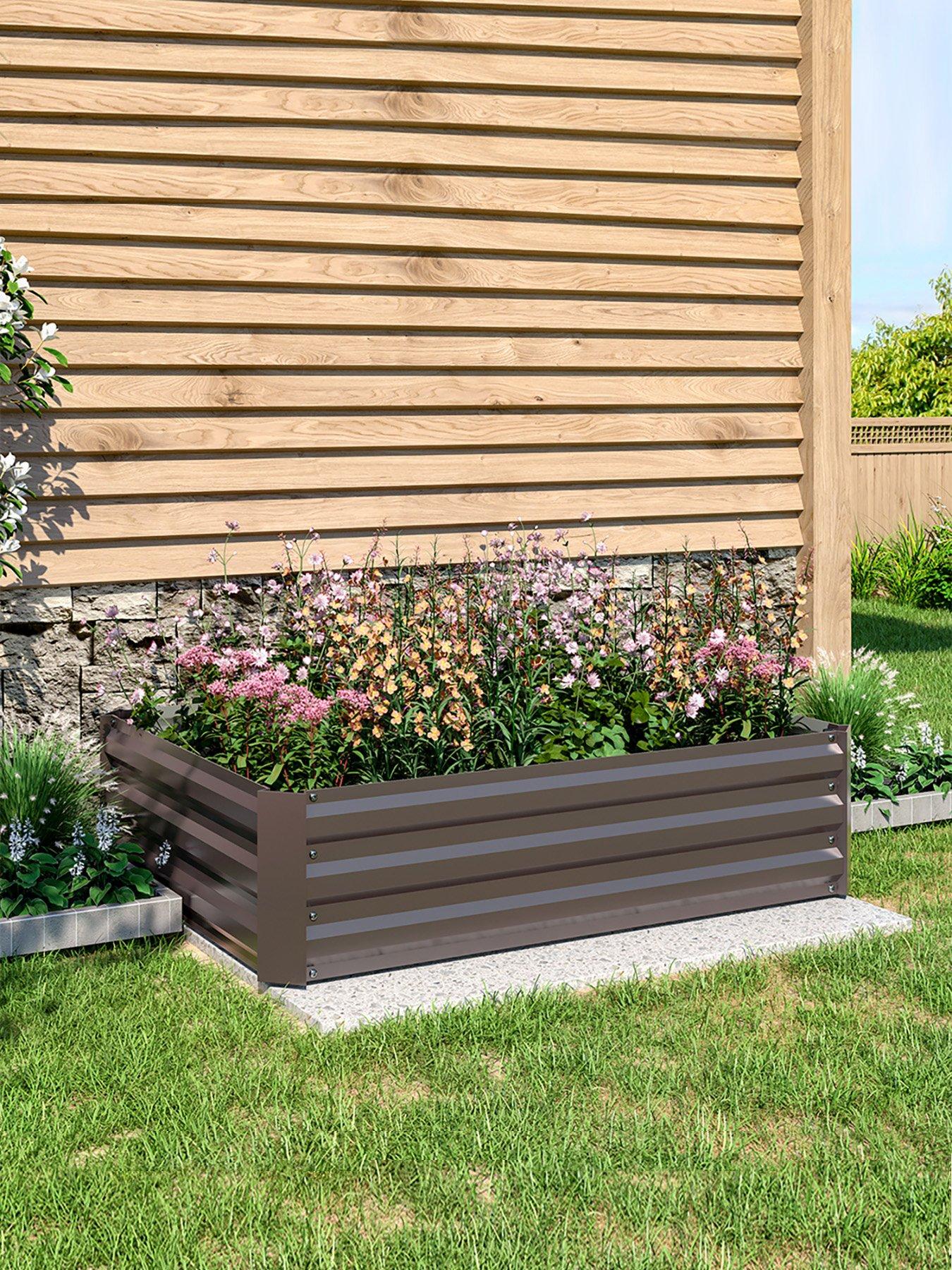 Image 3 of 7 of Living and Home Rectangular Raised Garden Bed W 120 cm x D 90 cm