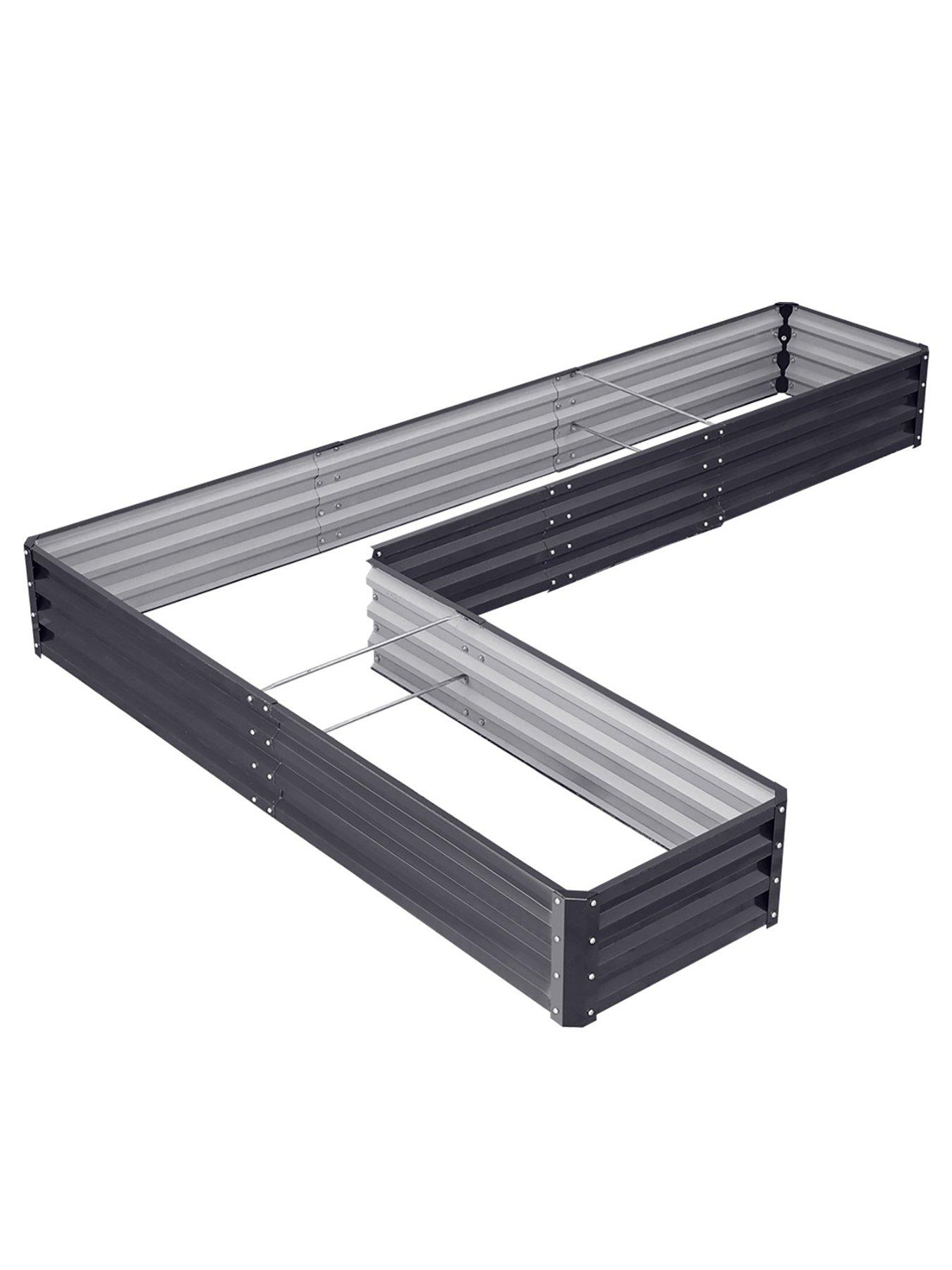 Image 2 of 6 of Living and Home L Shaped Raised Garden Bed L 207 cm x W 277 cm