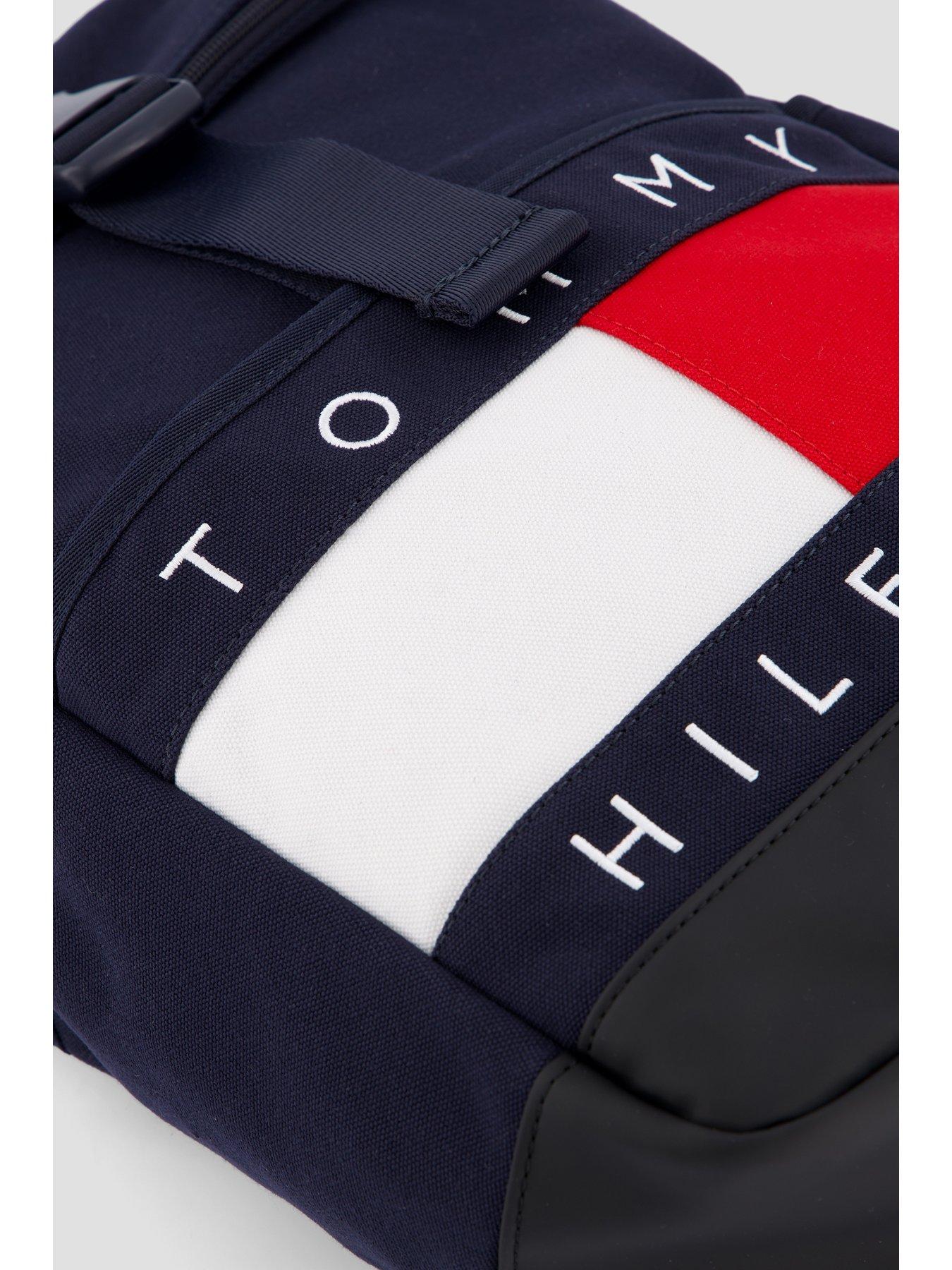 Image 3 of 3 of Tommy Hilfiger Kids Heritage Flag Roll-Top Backpack - Navy