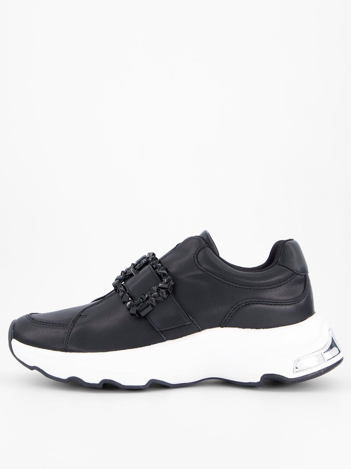 DKNY Jendaya Buckle Sneaker - Black