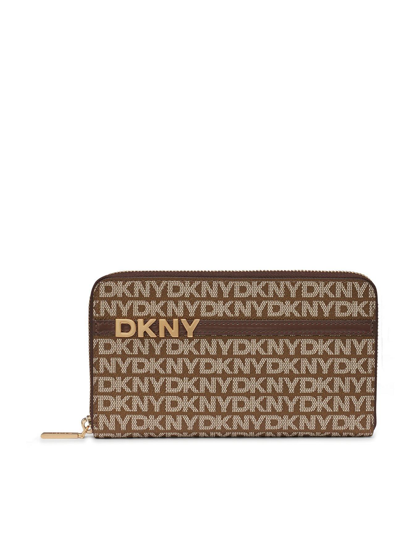 dkny-avril-zip-around-wallet-brown