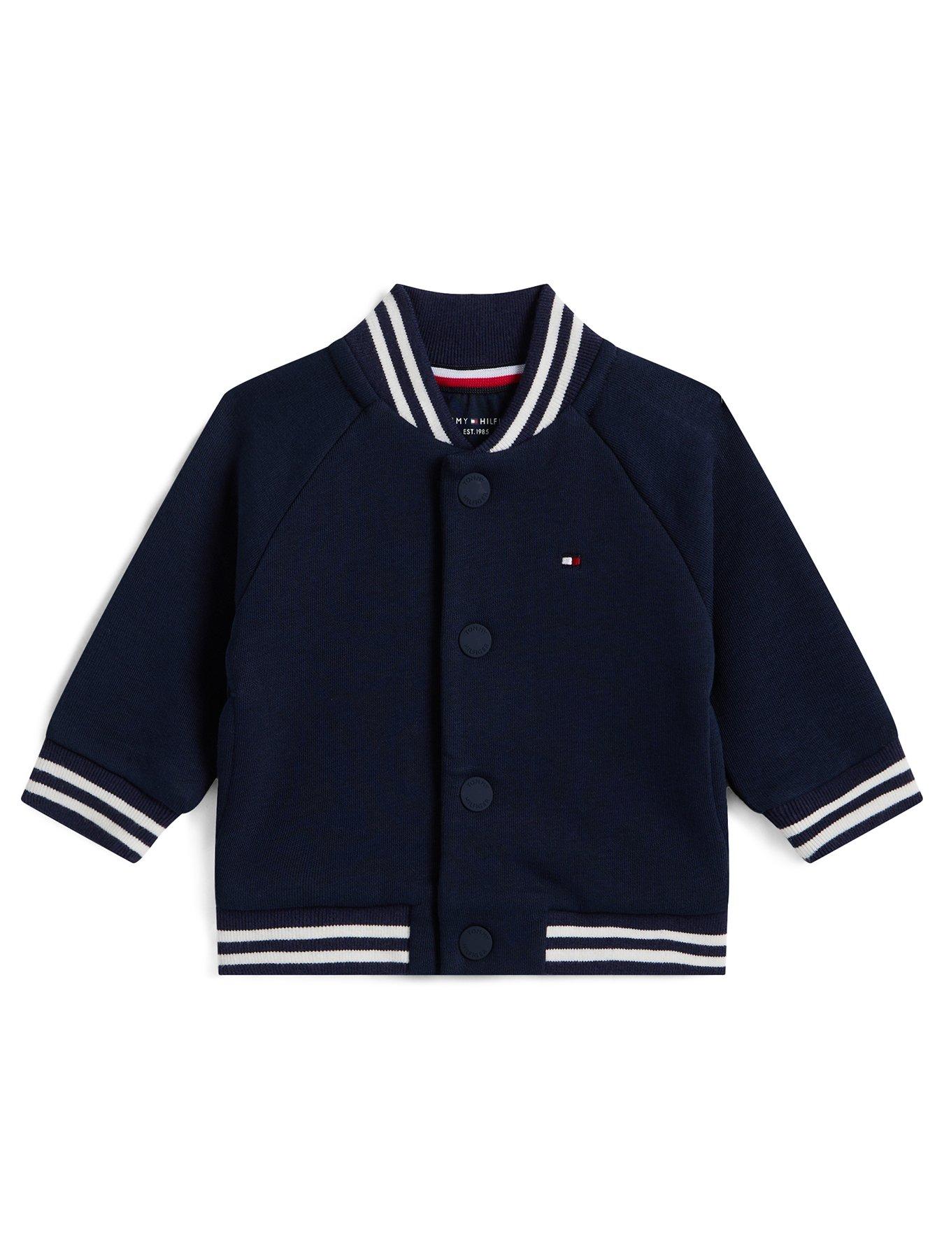 Image 1 of 2 of Tommy Hilfiger Baby Monotype Bomber - Navy