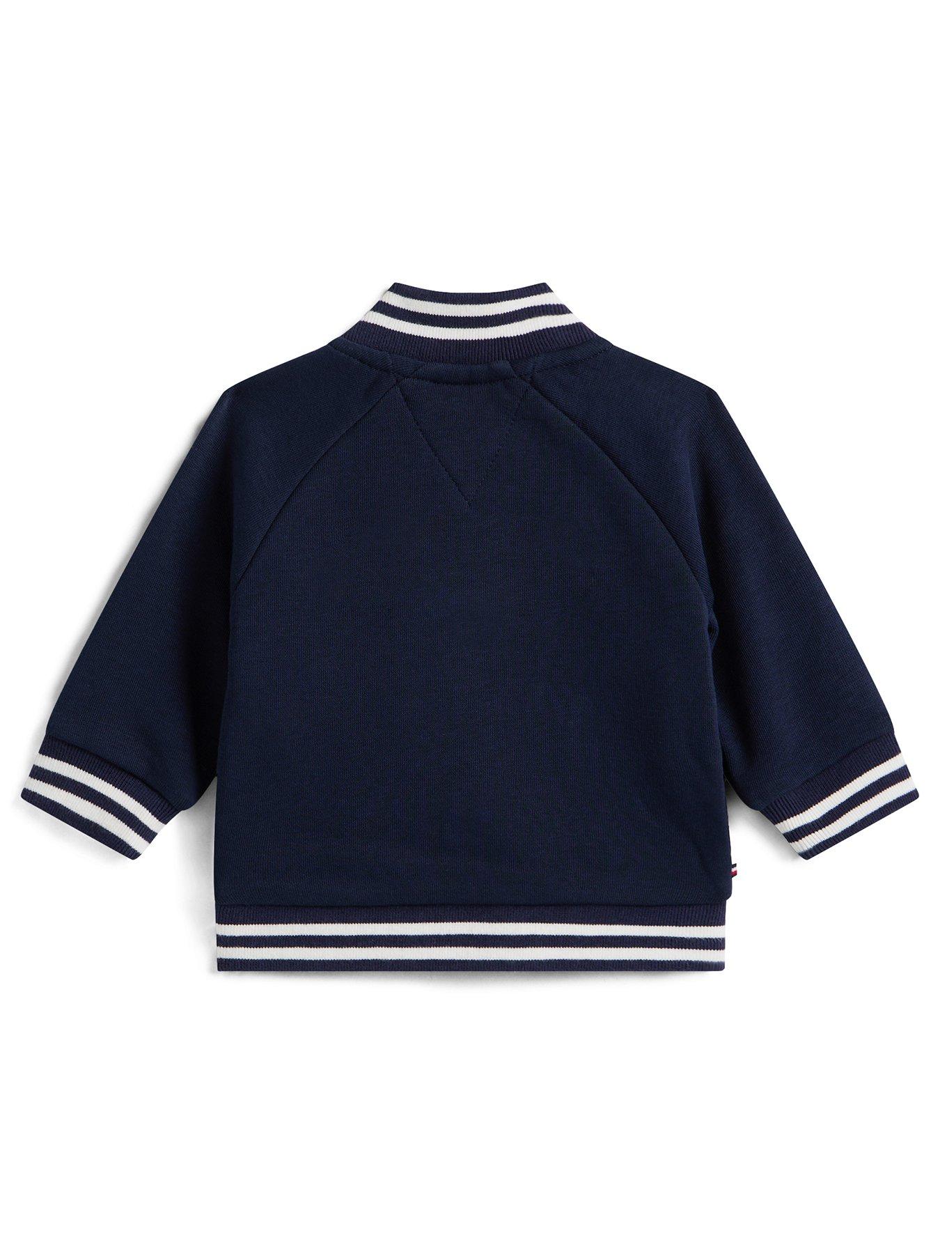 Image 2 of 2 of Tommy Hilfiger Baby Monotype Bomber - Navy