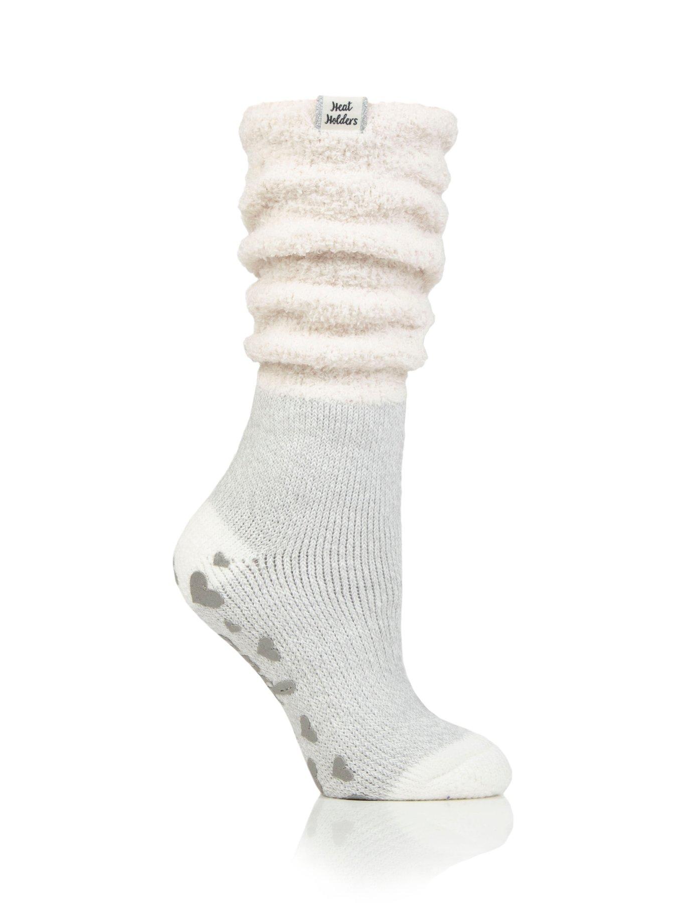 Image 1 of 3 of Heat Holders Cosy Hydra Socks - Cream/Silver