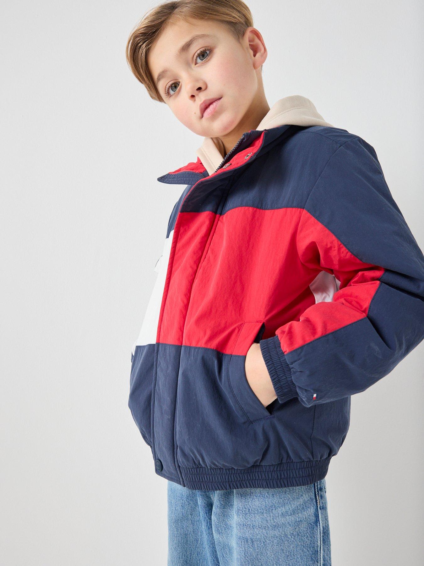 Tommy Hilfiger Kids Heritage Flag Jacket, Navy, Size Age: 10 Years