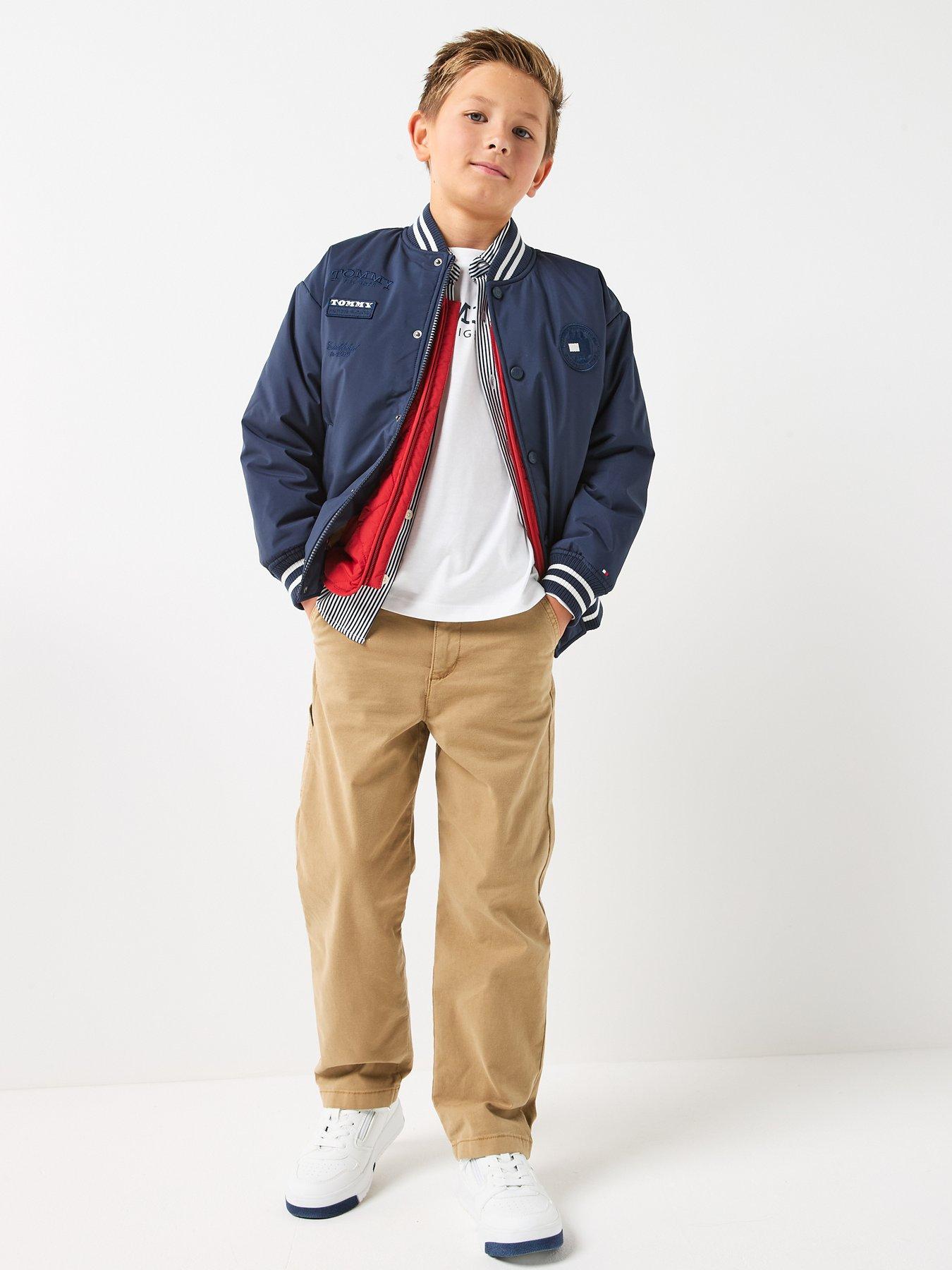 Image 3 of 6 of Tommy Hilfiger Boys Quilted Lightweight Gilet - Red