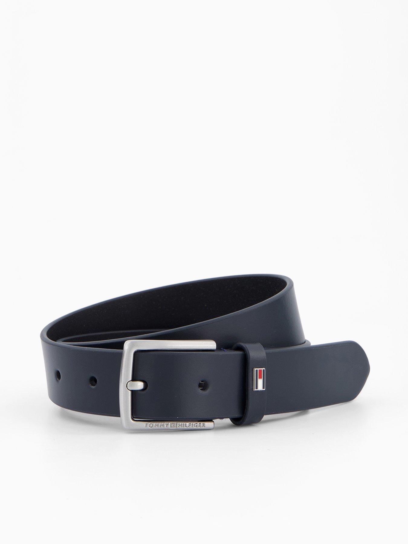 Tommy Hilfiger Boys Leather Belt - Navy