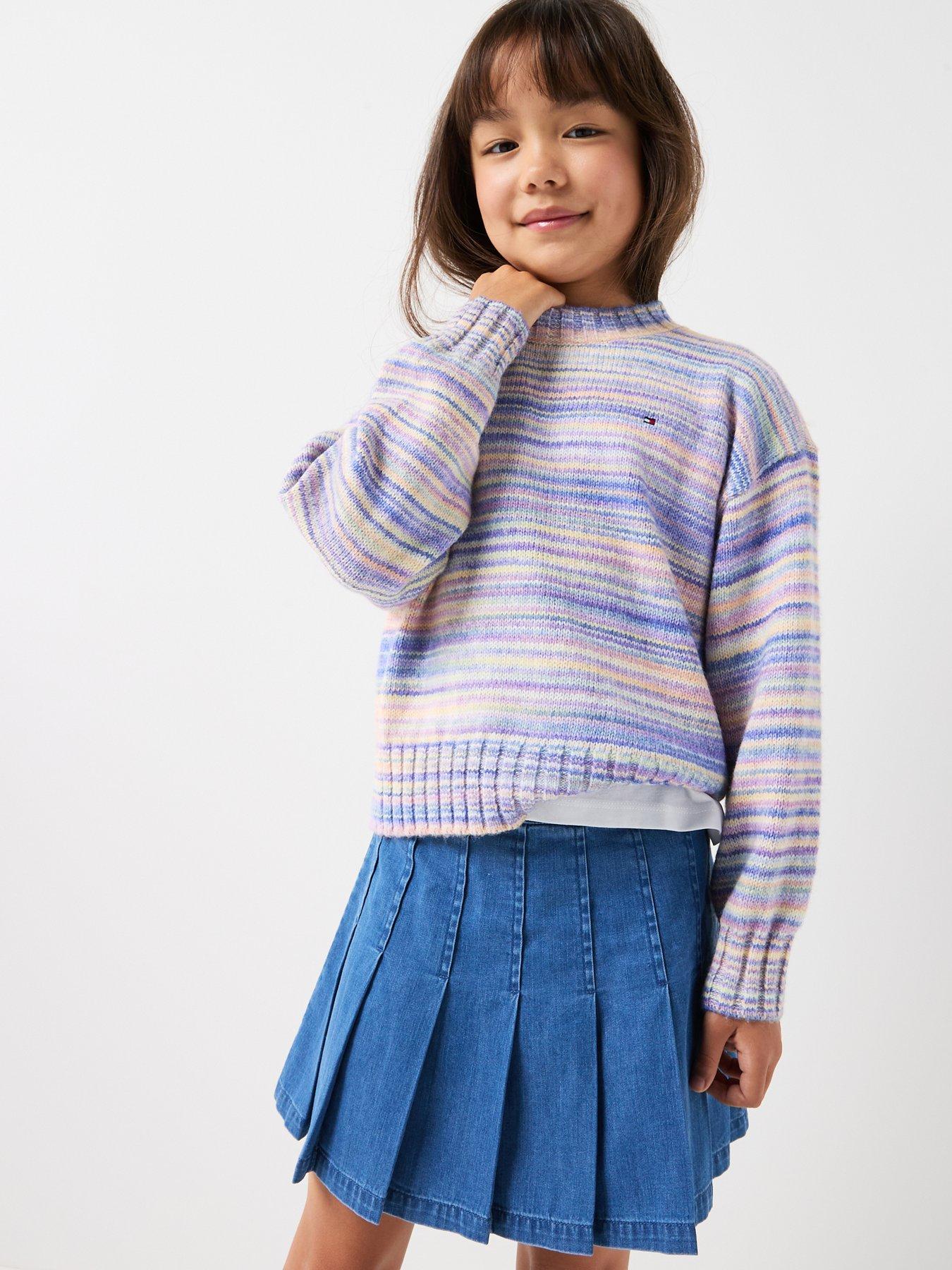 Tommy Hilfiger Girls Melange Relaxed Jumper