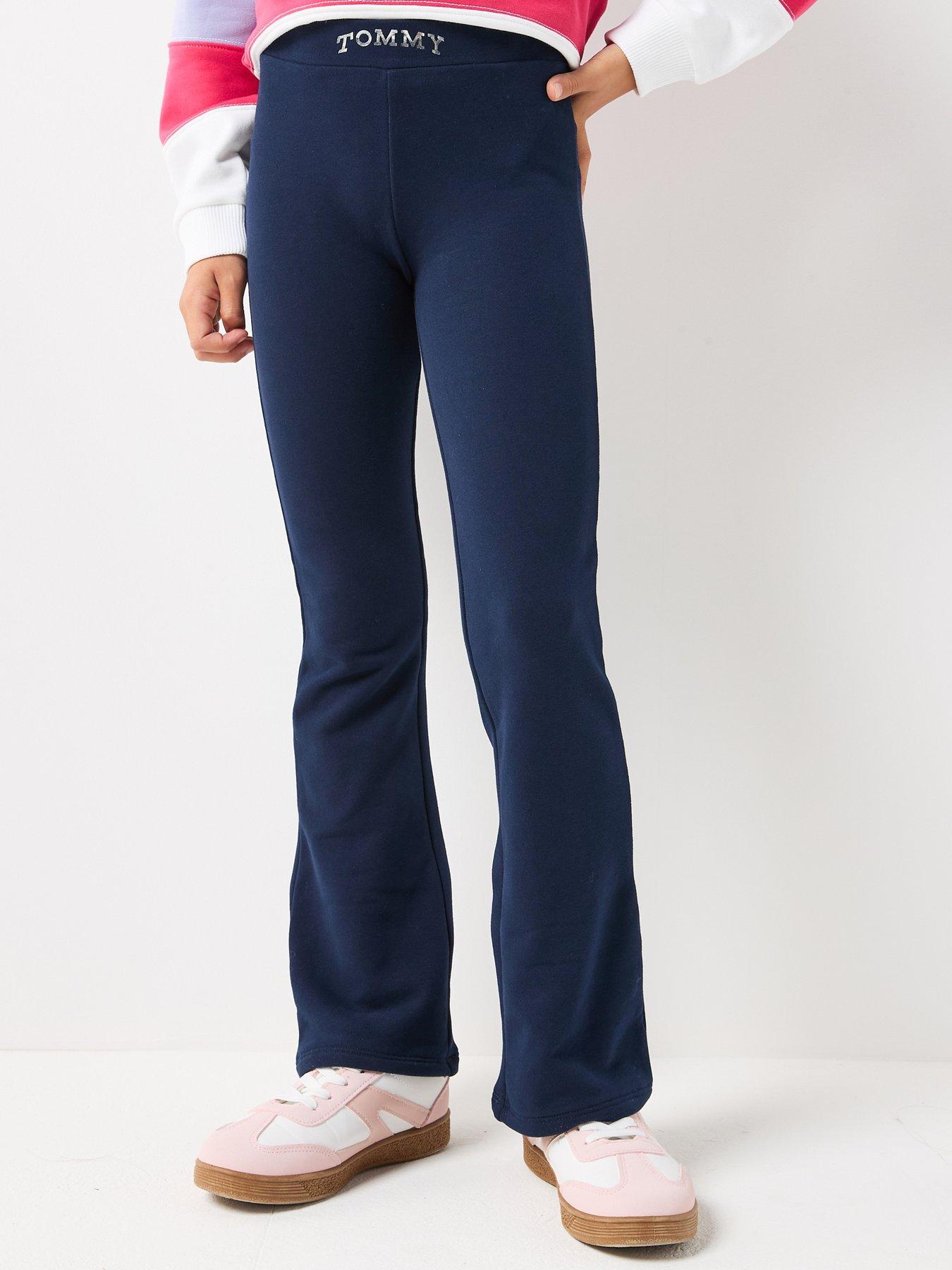 Tommy Hilfiger Girls Foil Flare Legging - Navy