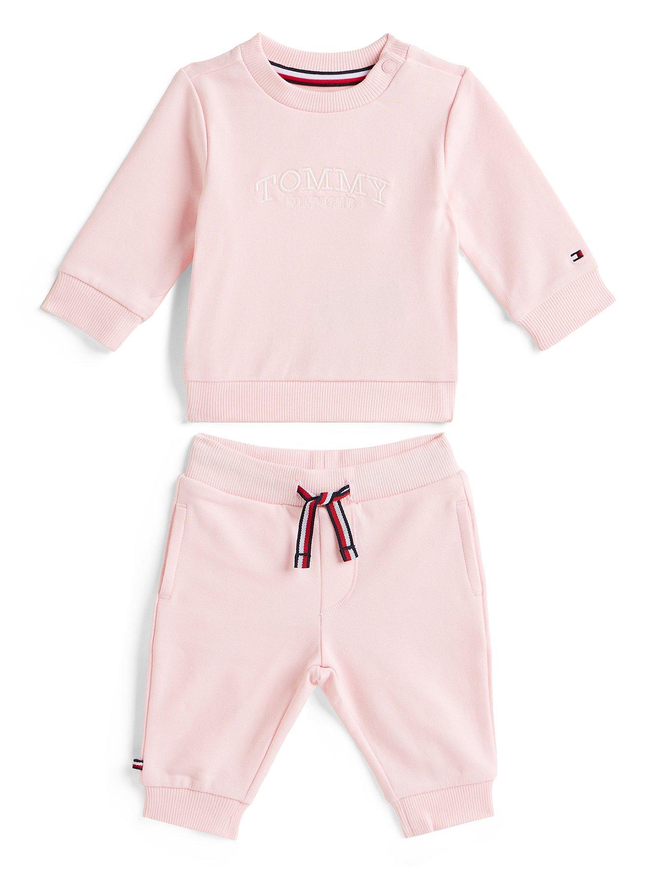 Tommy Hilfiger Baby Girls Monotype 2-Piece Set - Pink
