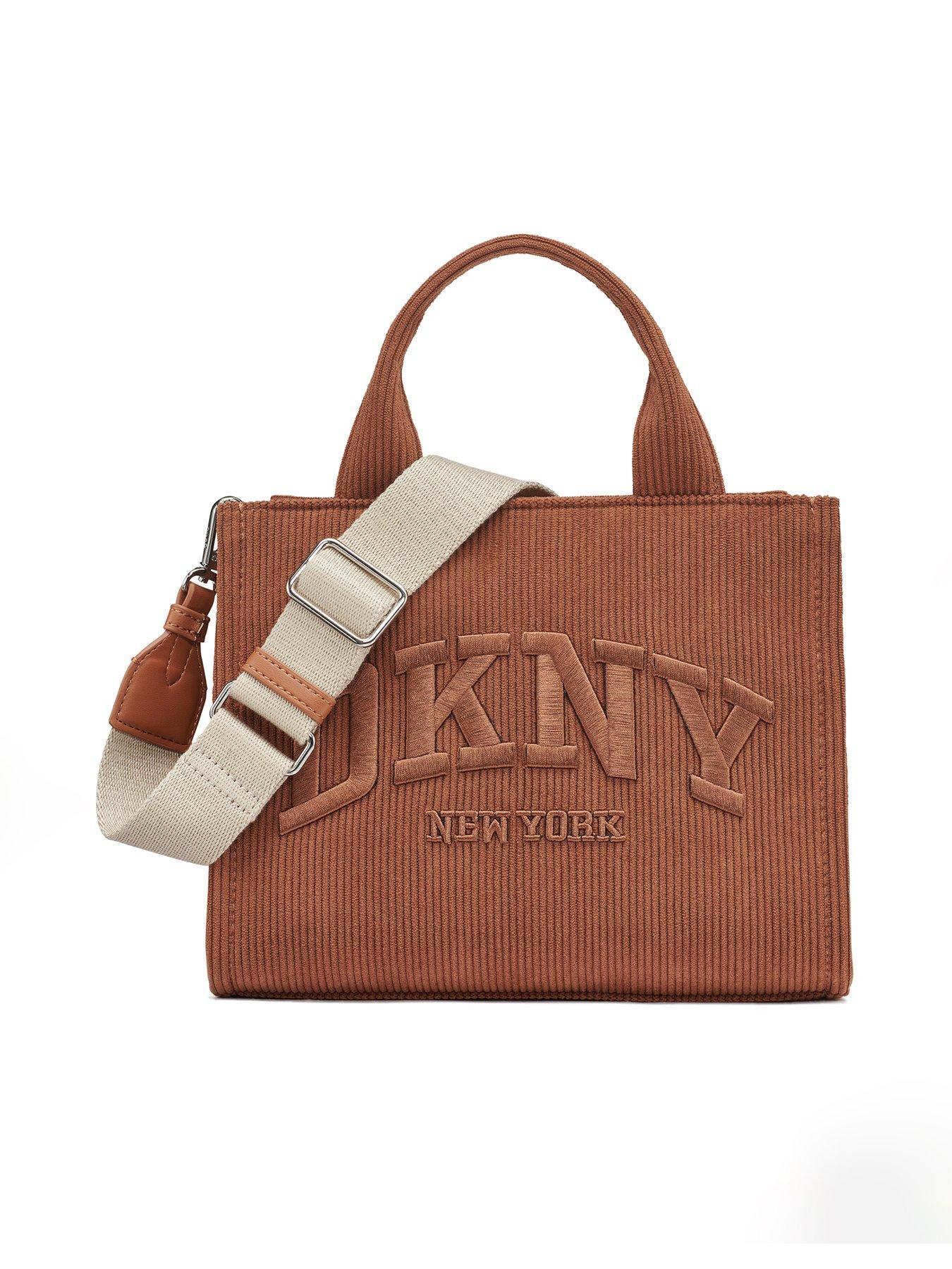 DKNY Hadlee Small Logo Tote Bag Brown Very