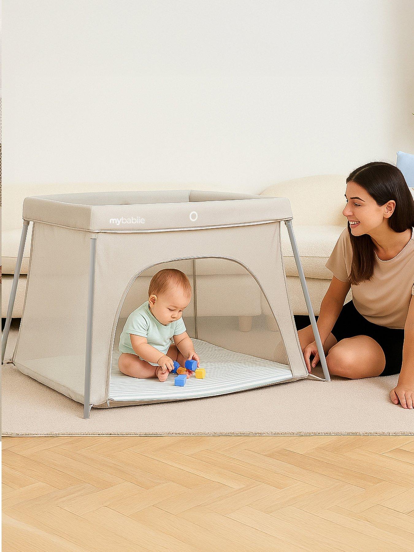 My Babiie MBTC3 Air-Light 3-in-1 Travel Cot with Bassinet - Ivory