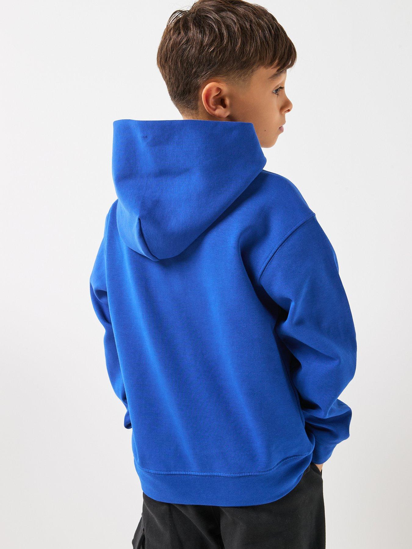 Image 2 of 6 of Calvin Klein Jeans Boys Light Monologo Hoodie - Blue