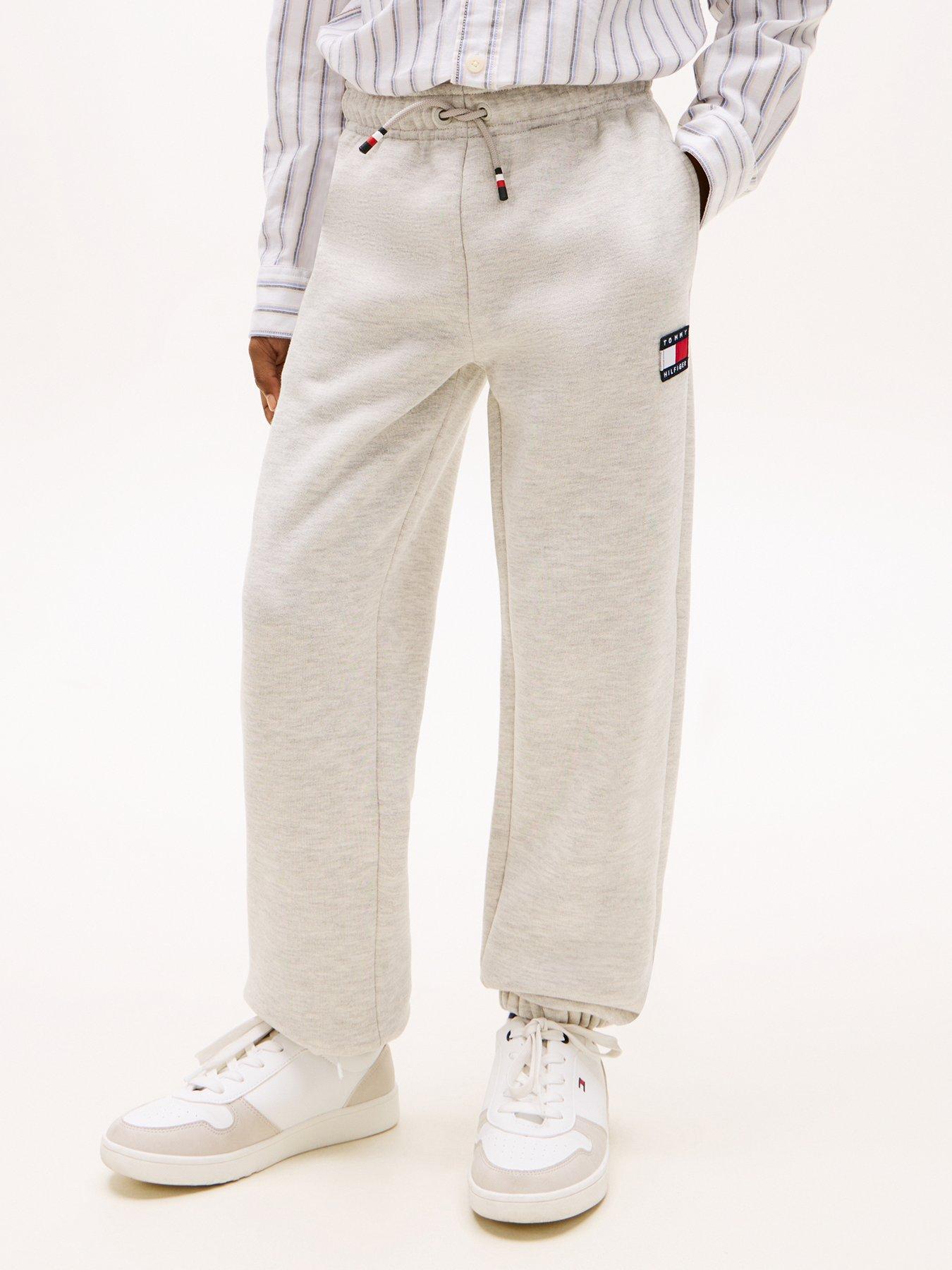 Tommy Hilfiger Kids Heritage Flag Sweatpants, Grey, Size 16 Years