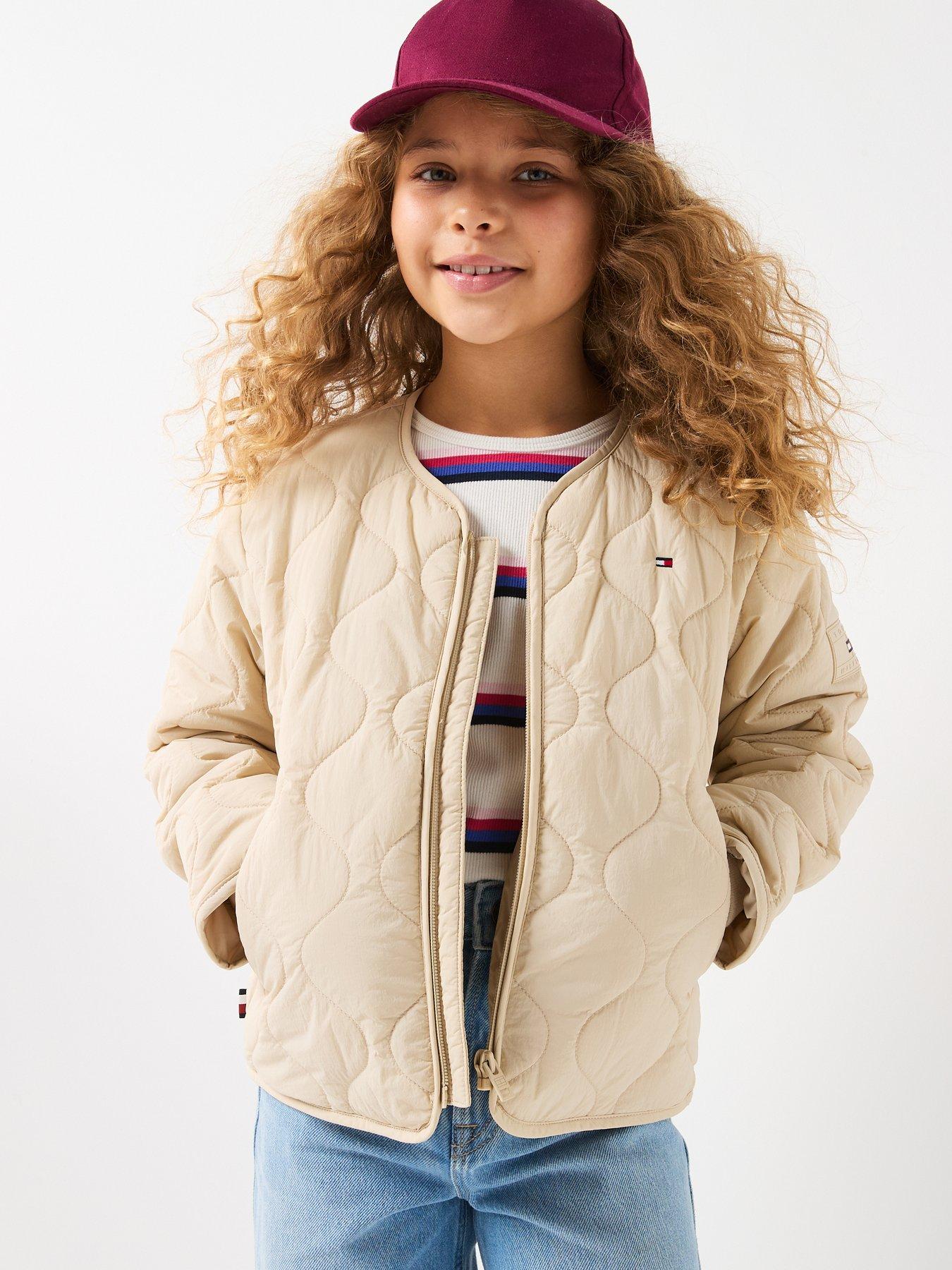 Tommy Hilfiger Girls Quilted Lightweight Jacket - Beige