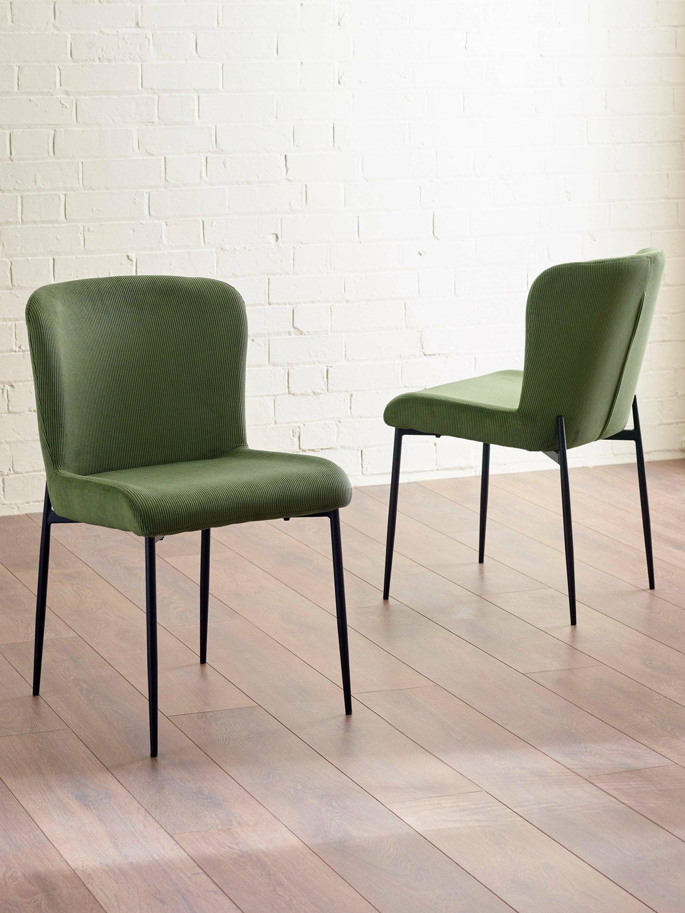undefined Set Of 2 Leonie Dining Chairs - Green