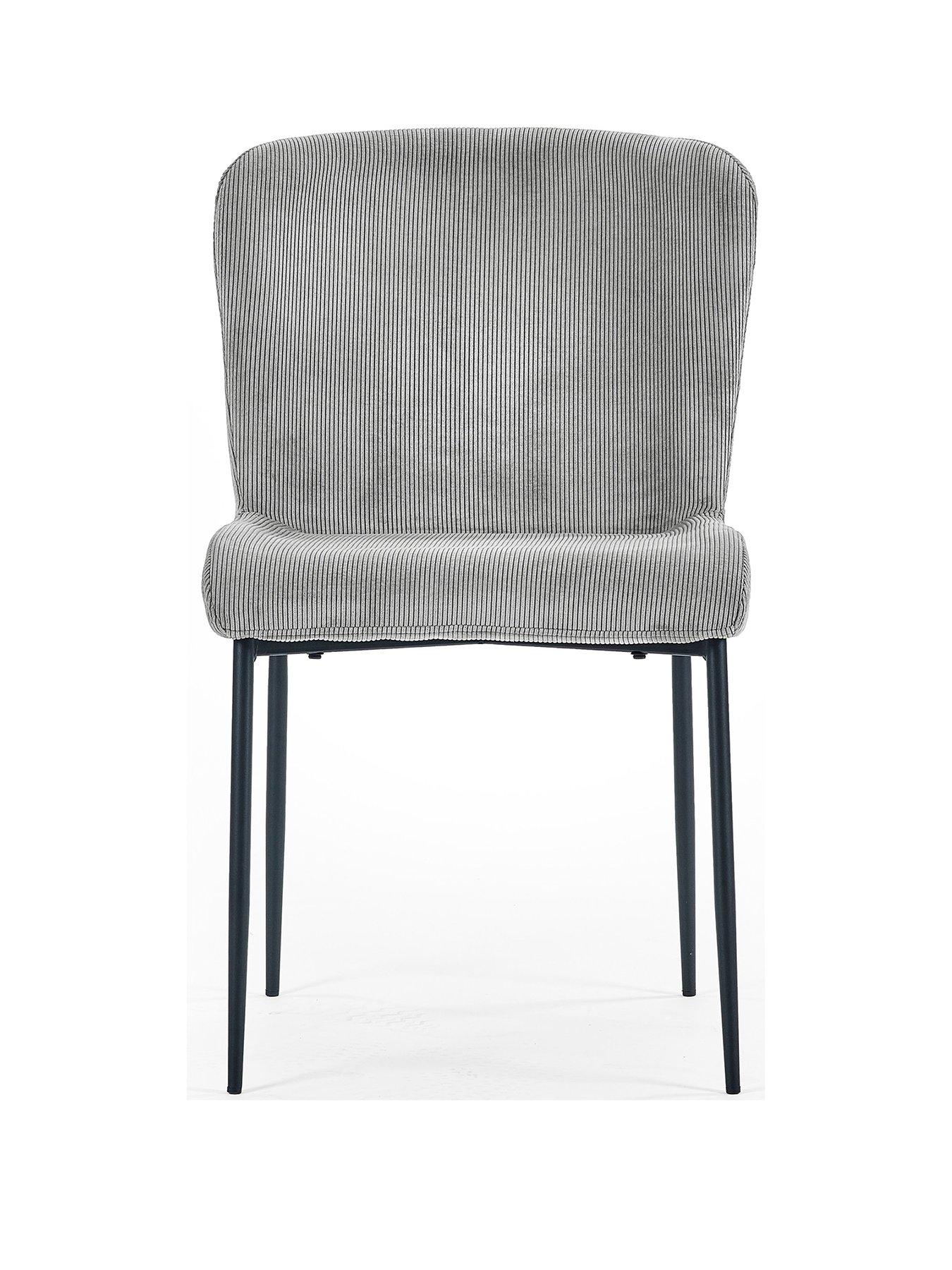 Image 2 of 6 of Julian Bowen Set Of 2 Leonie Dining Chairs - Grey