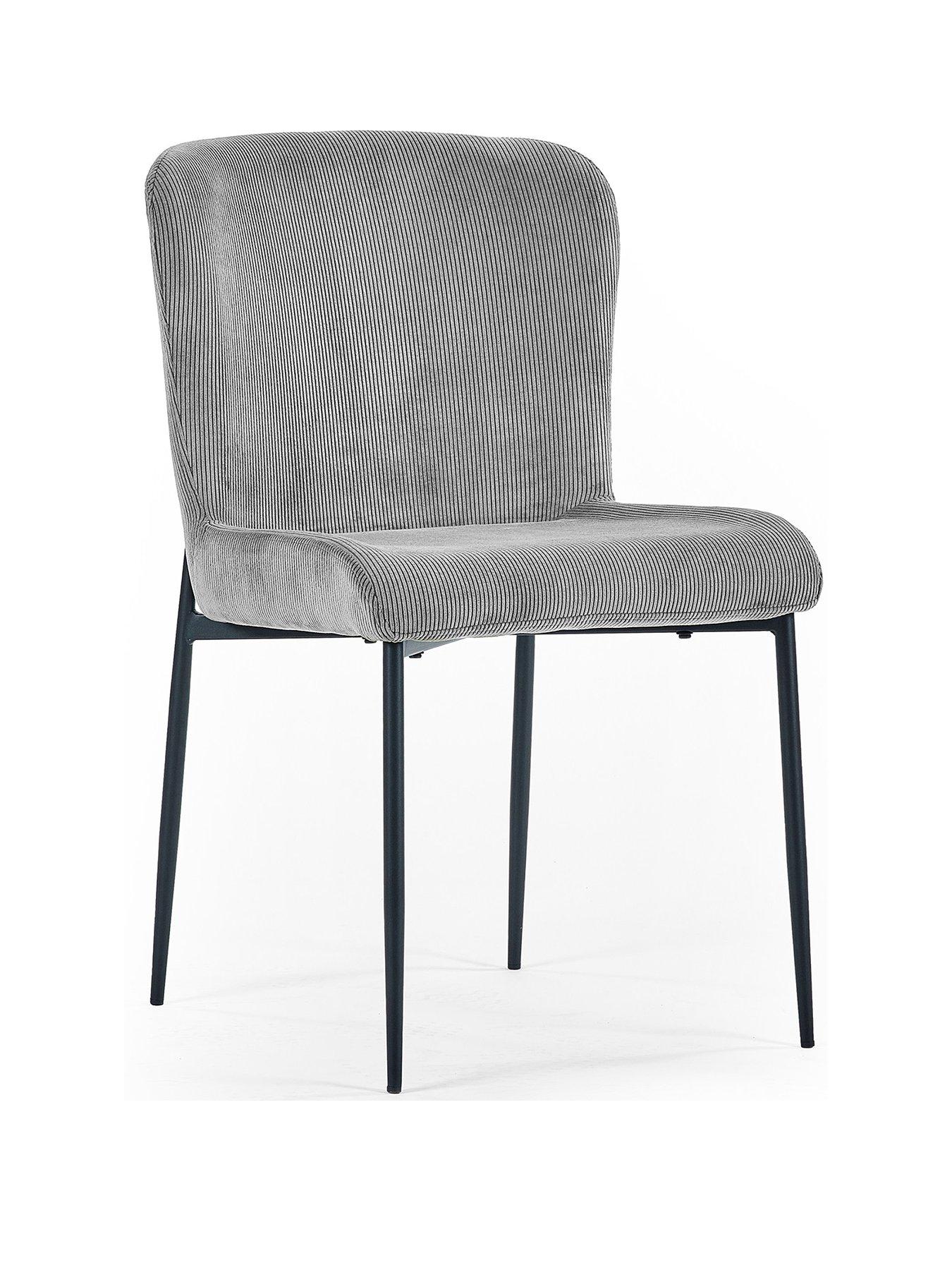 Image 3 of 6 of Julian Bowen Set Of 2 Leonie Dining Chairs - Grey
