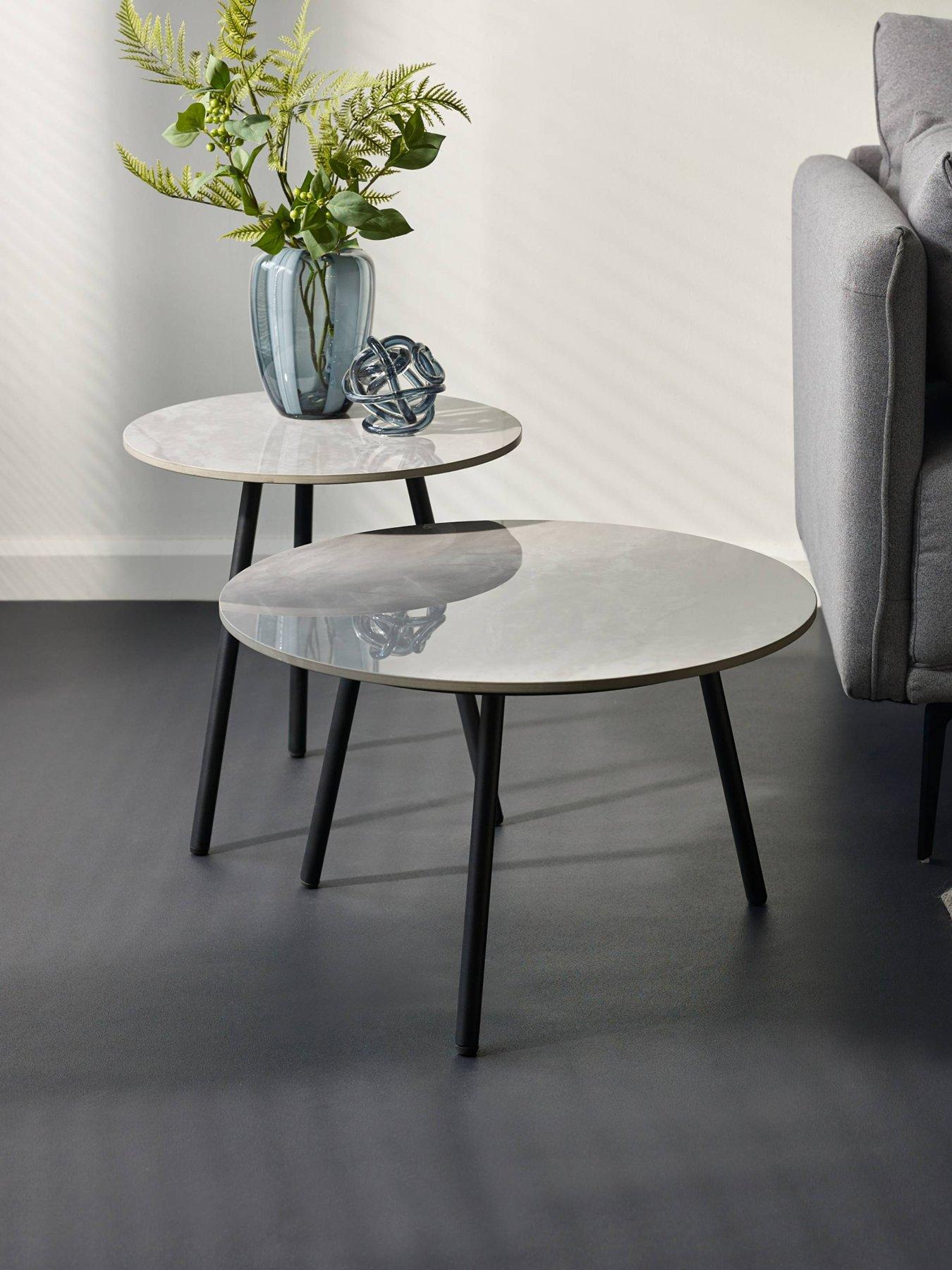 Image 1 of 4 of Julian Bowen Casper Nest Of Tables - Grey