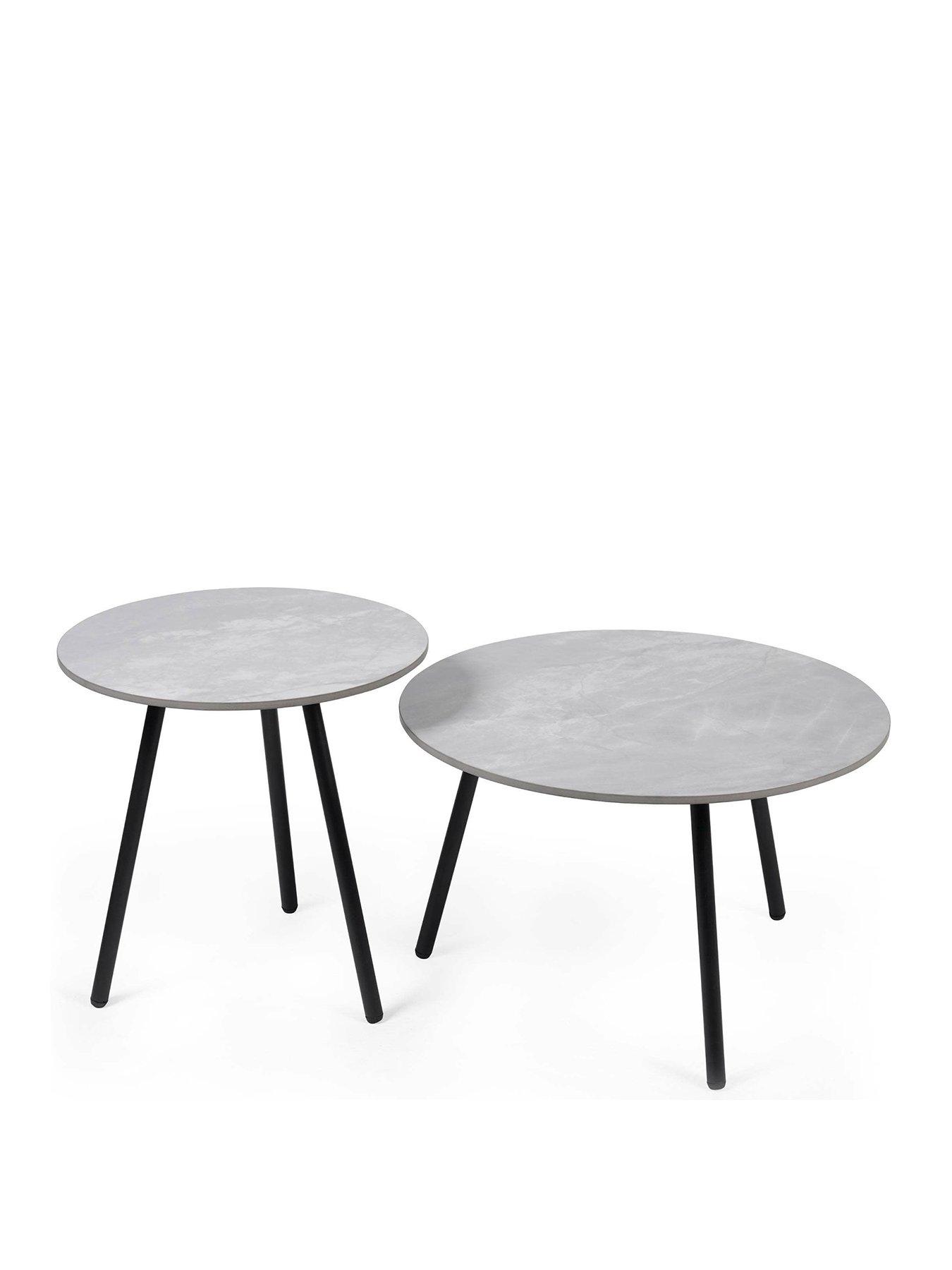 Image 2 of 4 of Julian Bowen Casper Nest Of Tables - Grey