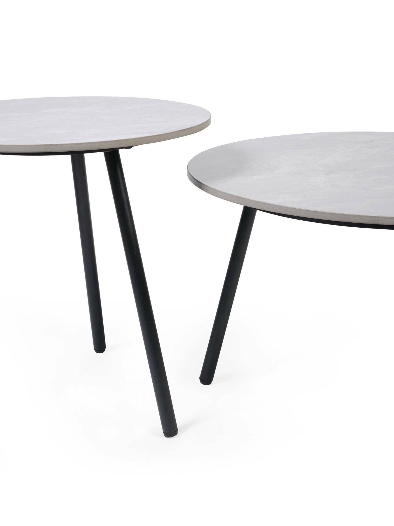 Image 3 of 4 of Julian Bowen Casper Nest Of Tables - Grey