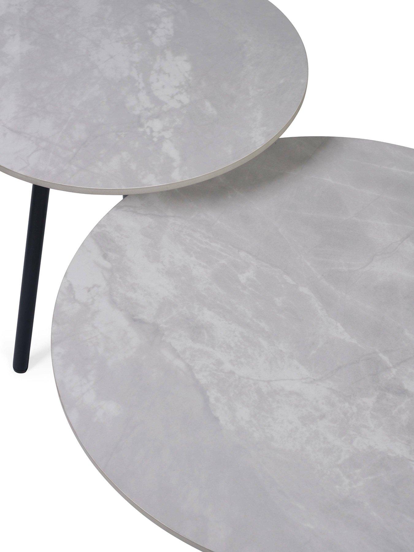 Image 4 of 4 of Julian Bowen Casper Nest Of Tables - Grey