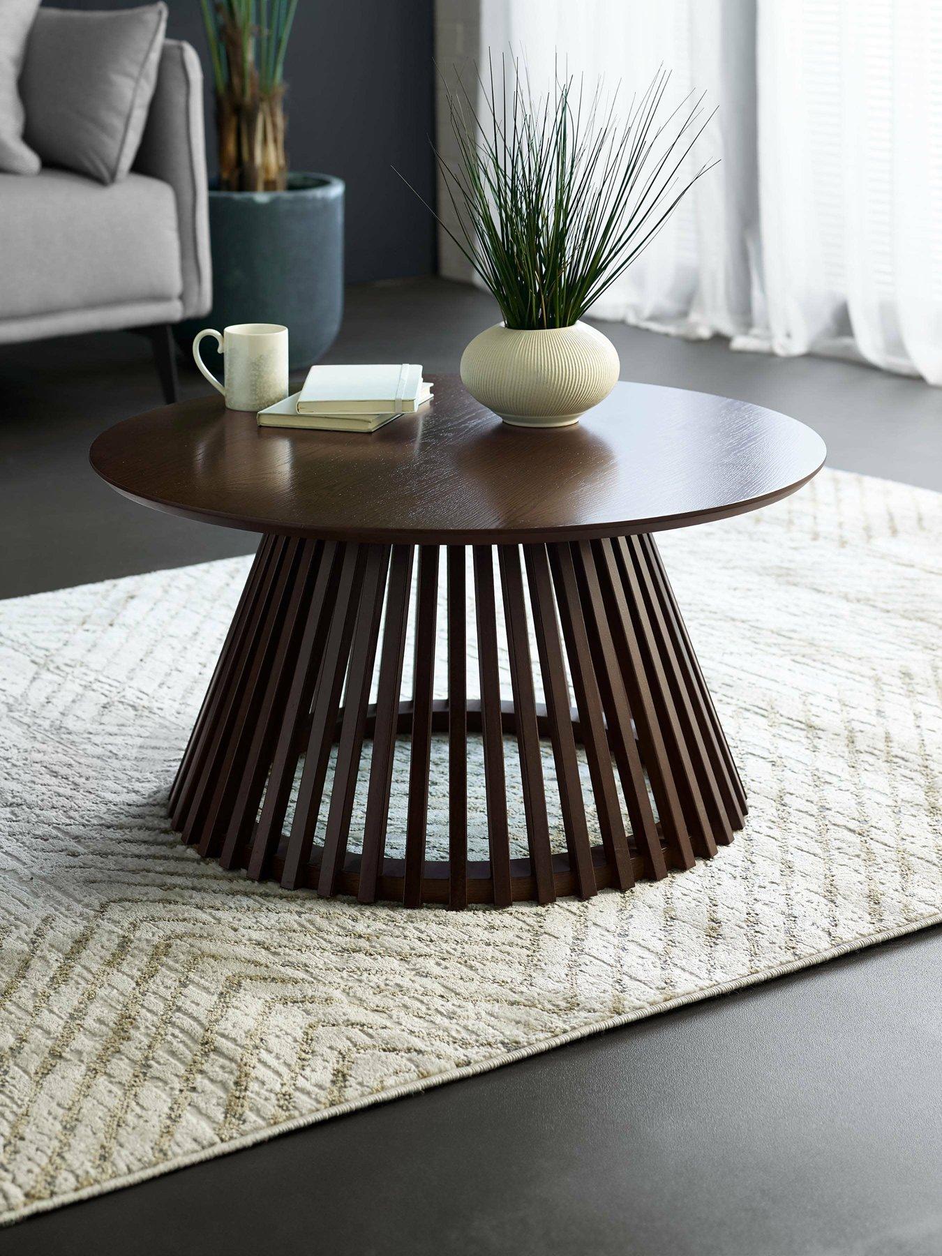 undefined Ollie Slatted Coffee Table - Cocoa Oak