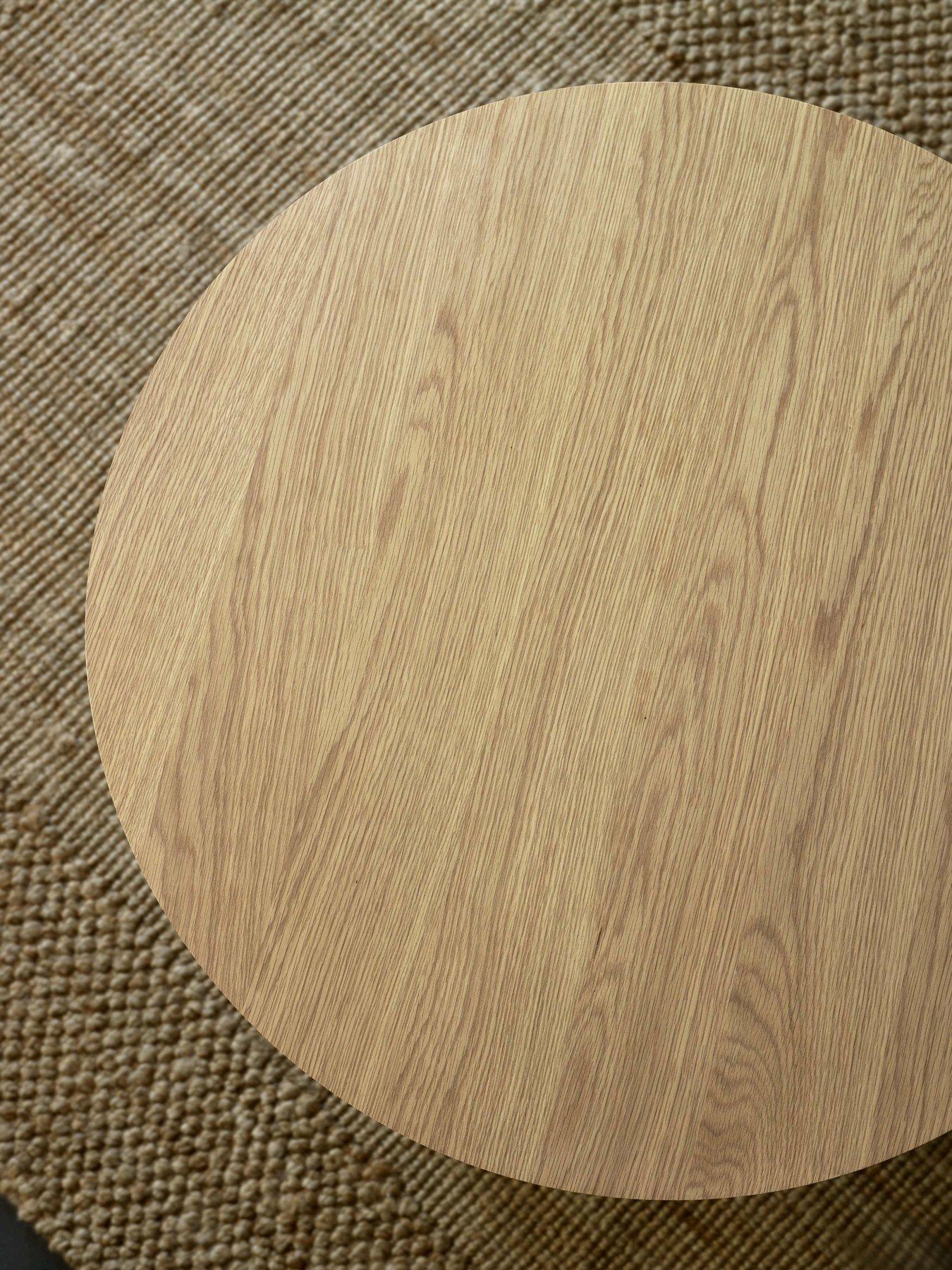 Image 4 of 4 of Julian Bowen Ollie Slatted Lamp Table - Natural Oak