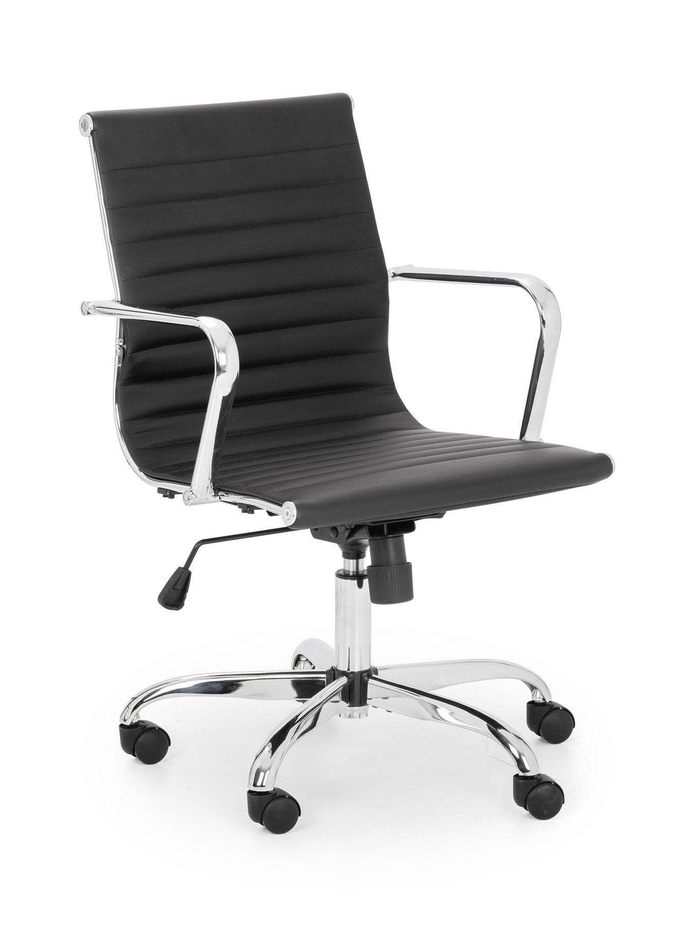 undefined Gio Black & Chrome Office Chair