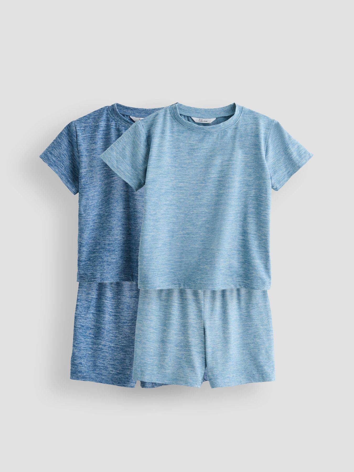 Image 1 of 6 of The Very Collection Boys 2 Pack Lounge Shortie Pyjamas