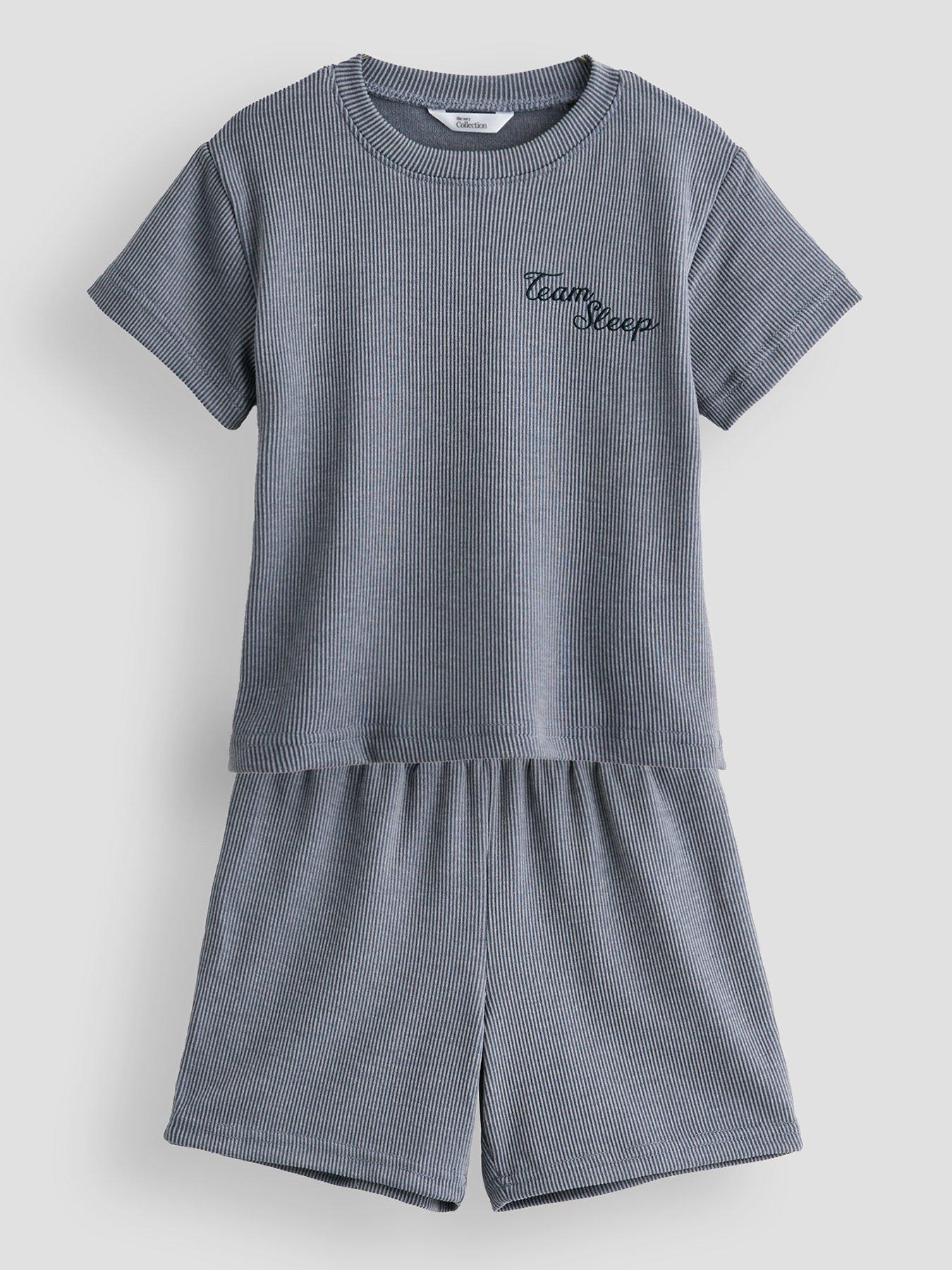 Image 2 of 6 of The Very Collection Boys 2 Pack Lounge Stripe Pyjamas - Multi