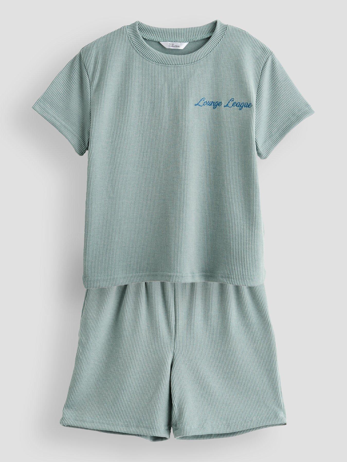 Image 3 of 6 of The Very Collection Boys 2 Pack Lounge Stripe Pyjamas - Multi