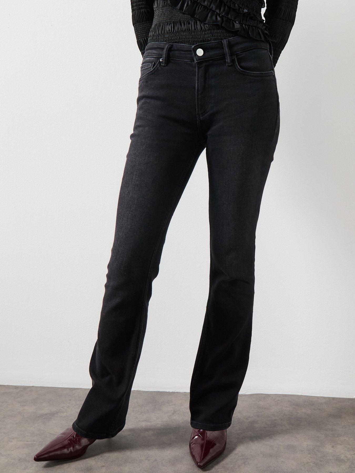 Allsaints Haldan Slim Bootcut Jeans - Black