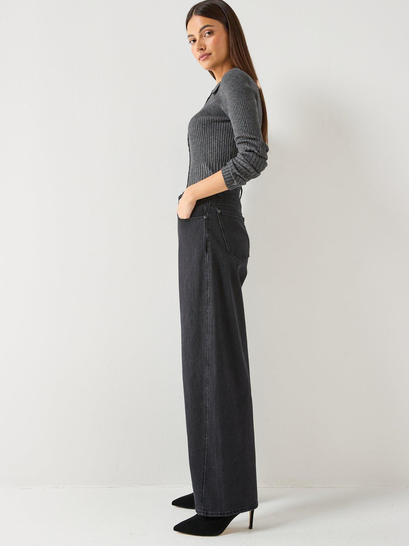 Image 5 of 6 of 7 FOR ALL MANKIND Twisted Bonnie Balloon Fit Jeans - Black