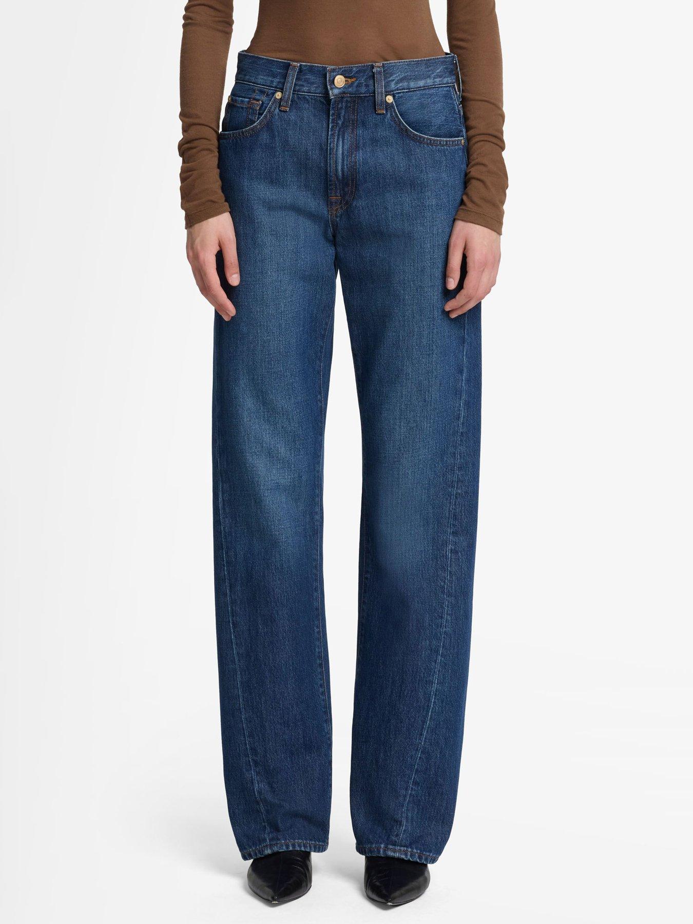 7 FOR ALL MANKIND Twisted Tess Trouser - Dark Wash