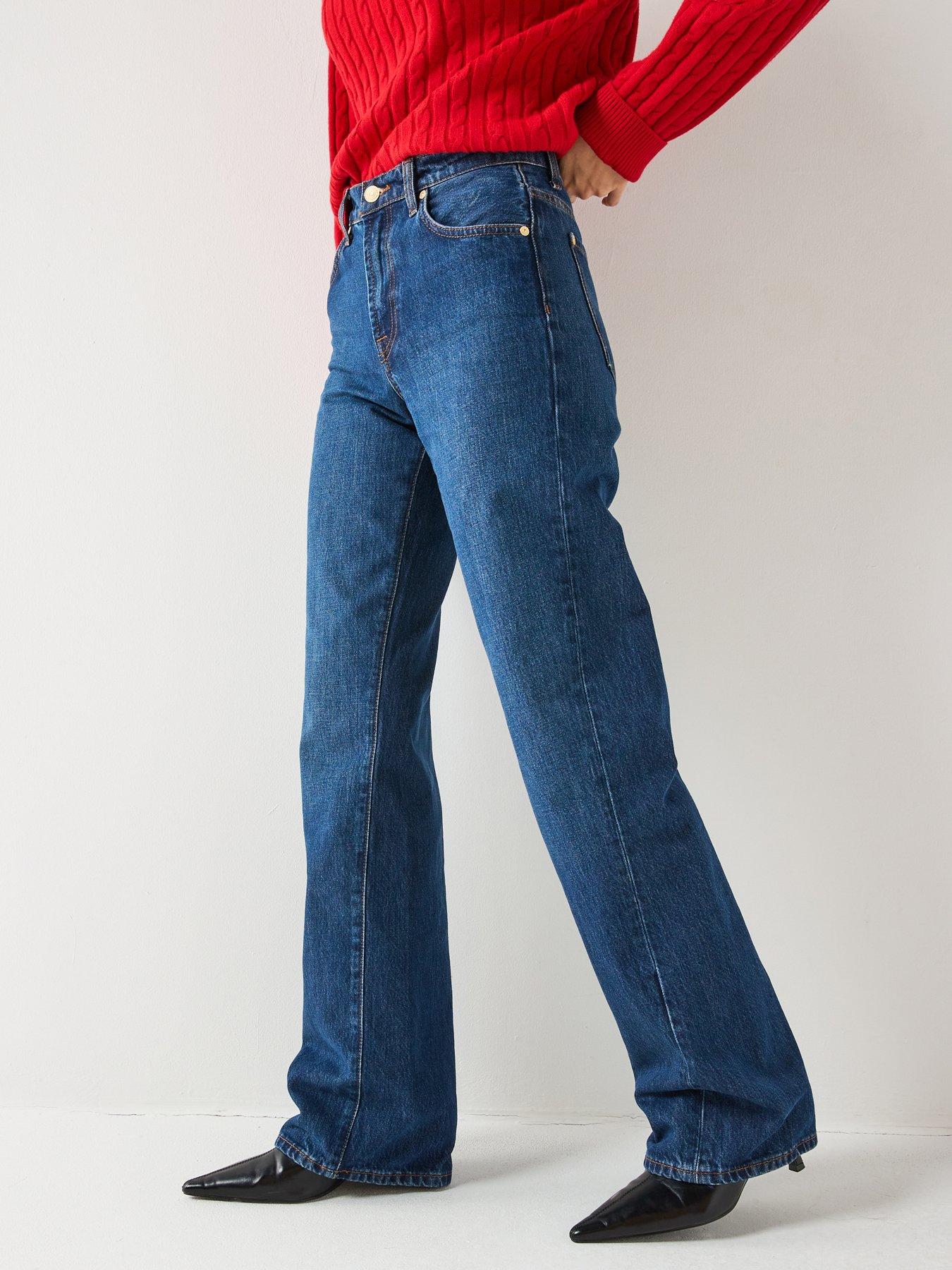7 FOR ALL MANKIND Twisted Tess Trouser - Dark Wash