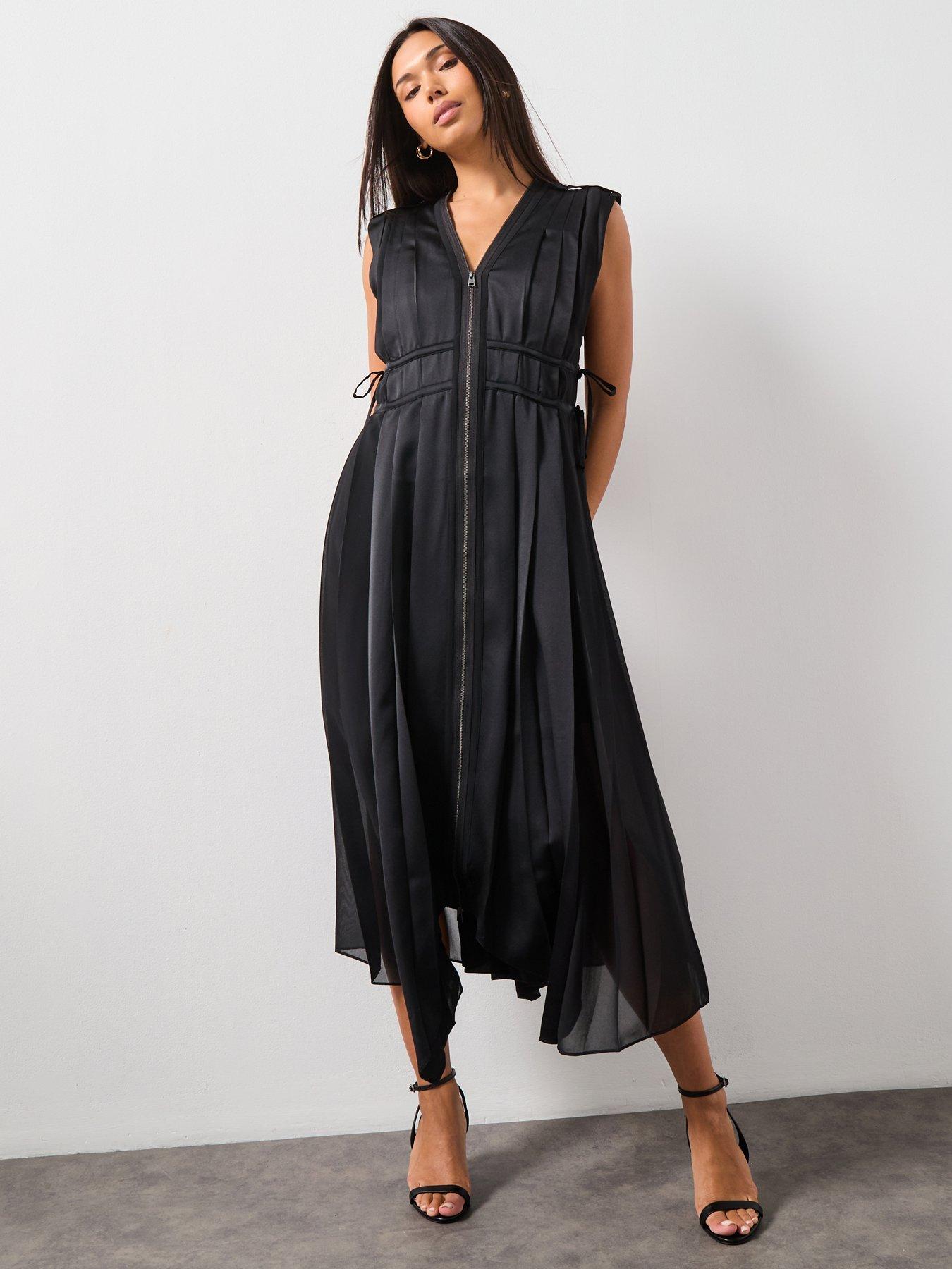 sachin and babi light blue dress AllSaints Melody Dress in White main image 0