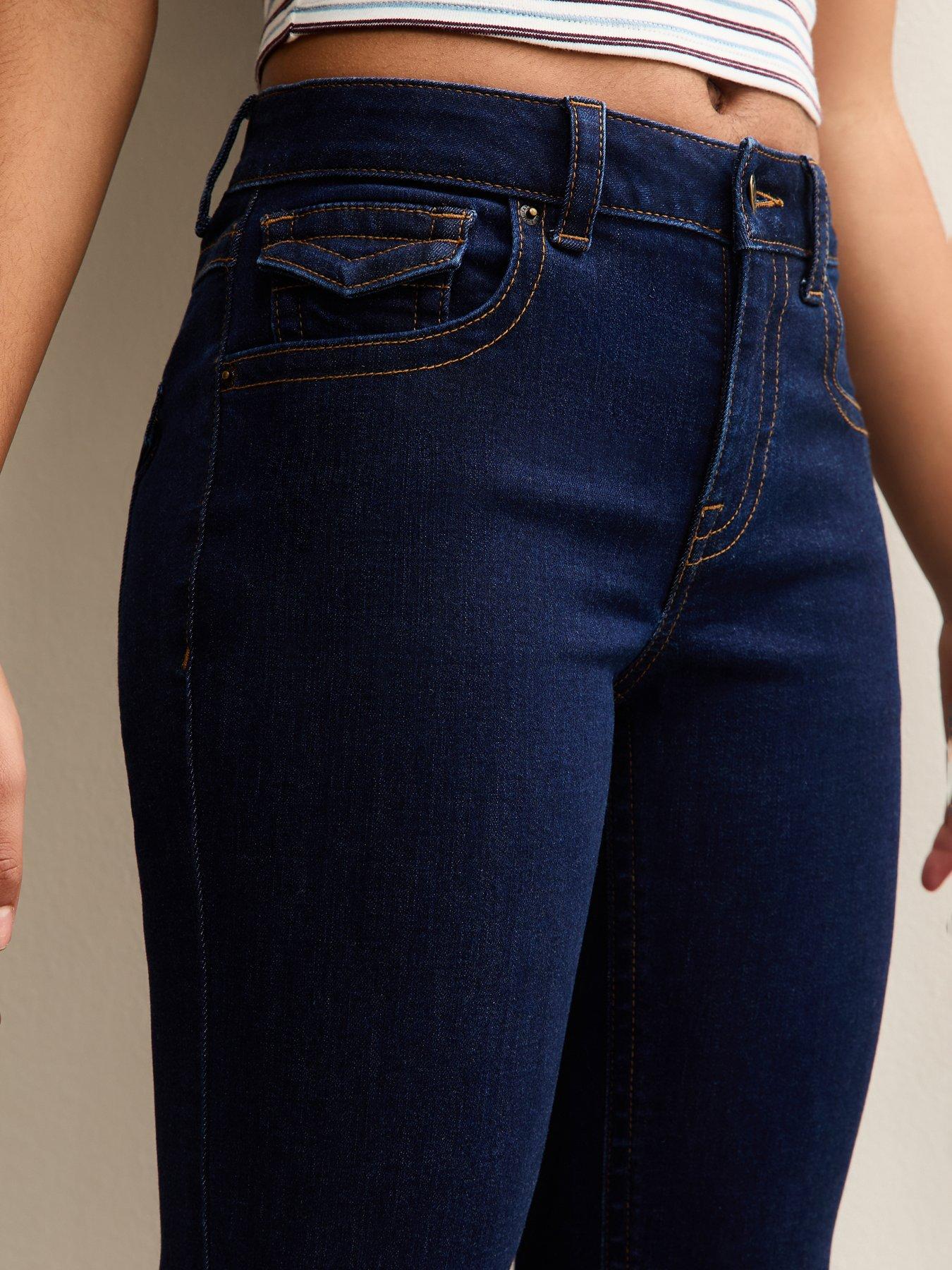 Image 6 of 6 of New Look 915 Girls Low Rise Flared Jeans - Blue