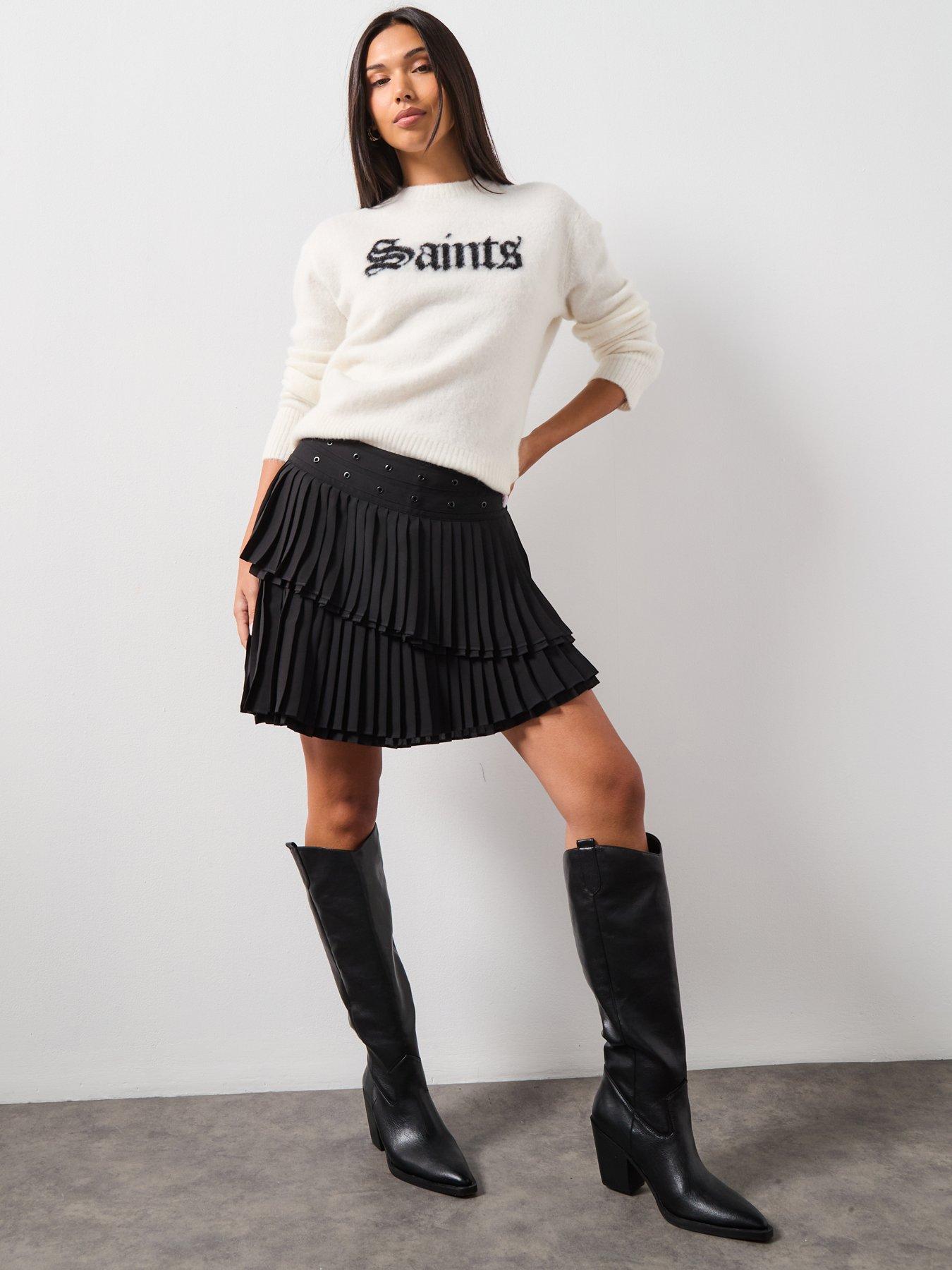Image 6 of 6 of AllSaints Saint Crew - White
