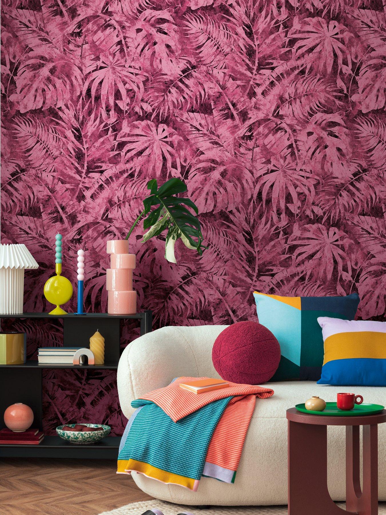 cosmoliving-by-cosmopolitan-palma-magenta-digital-mural-non-woven