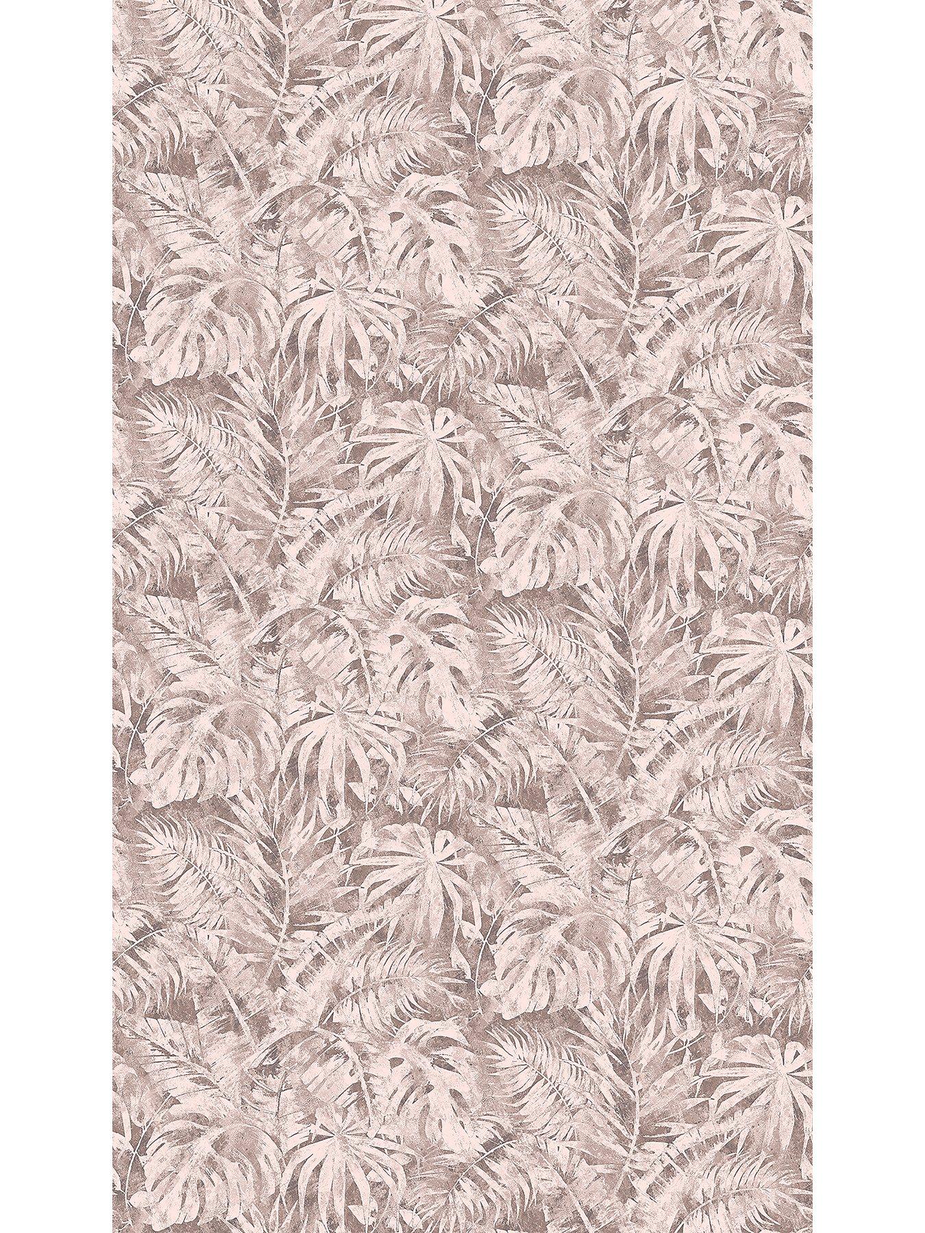 Image 2 of 2 of CosmoLiving by Cosmopolitan Palma Pink Digital Mural Non Woven