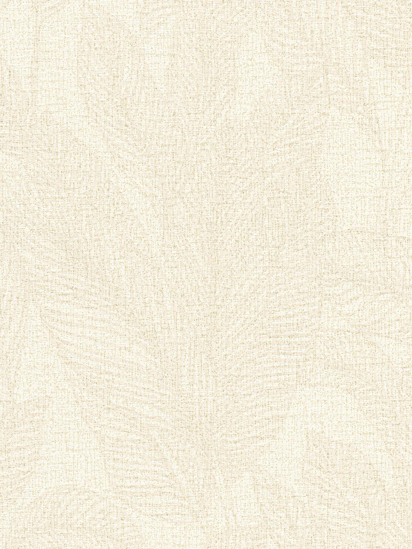 CosmoLiving by Cosmopolitan Golden Fern Glow Floral Cream Non Woven Wallpaper