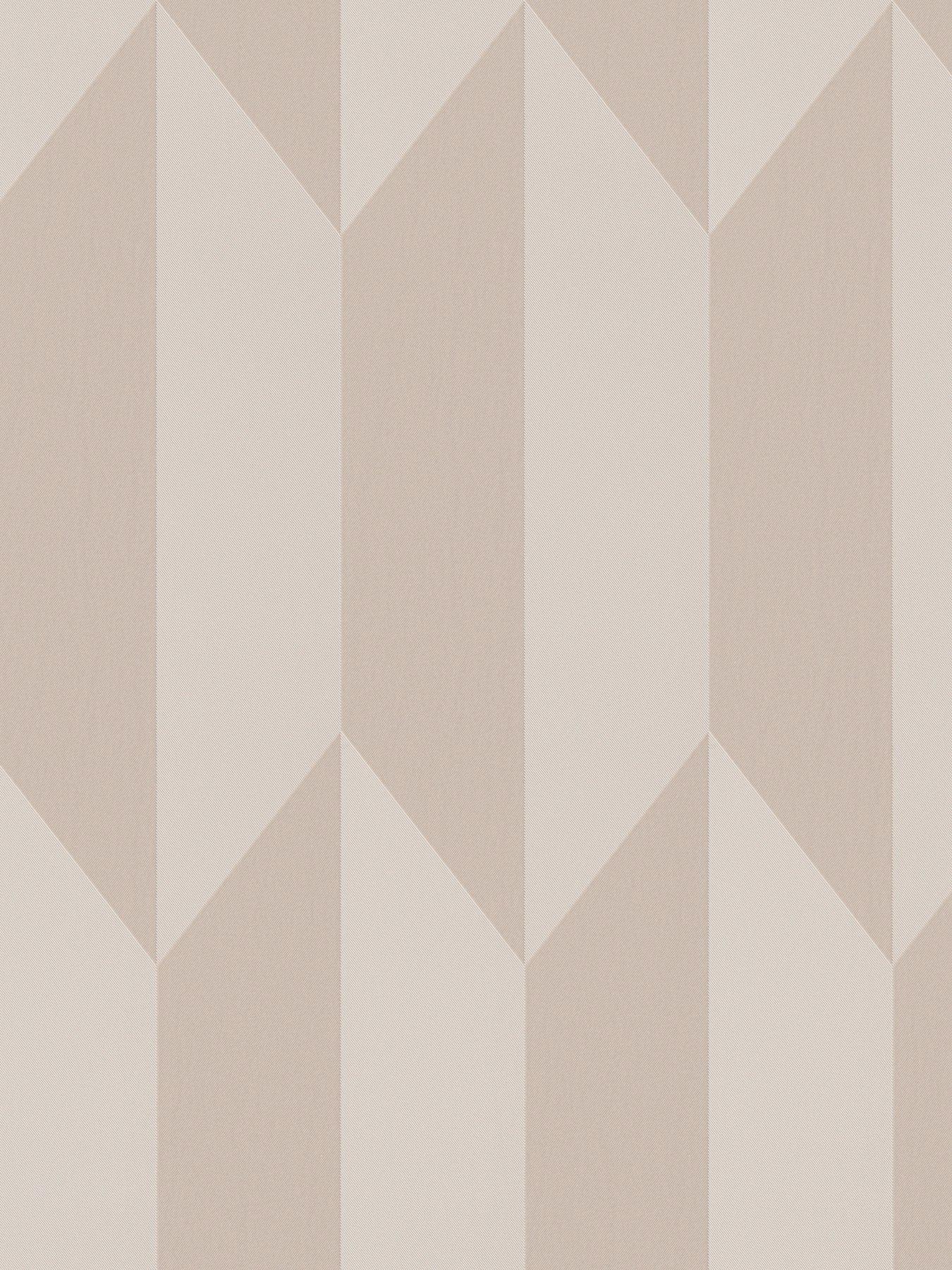 CosmoLiving by Cosmopolitan Graphic Groove Edge Beige Non Woven Wallpaper