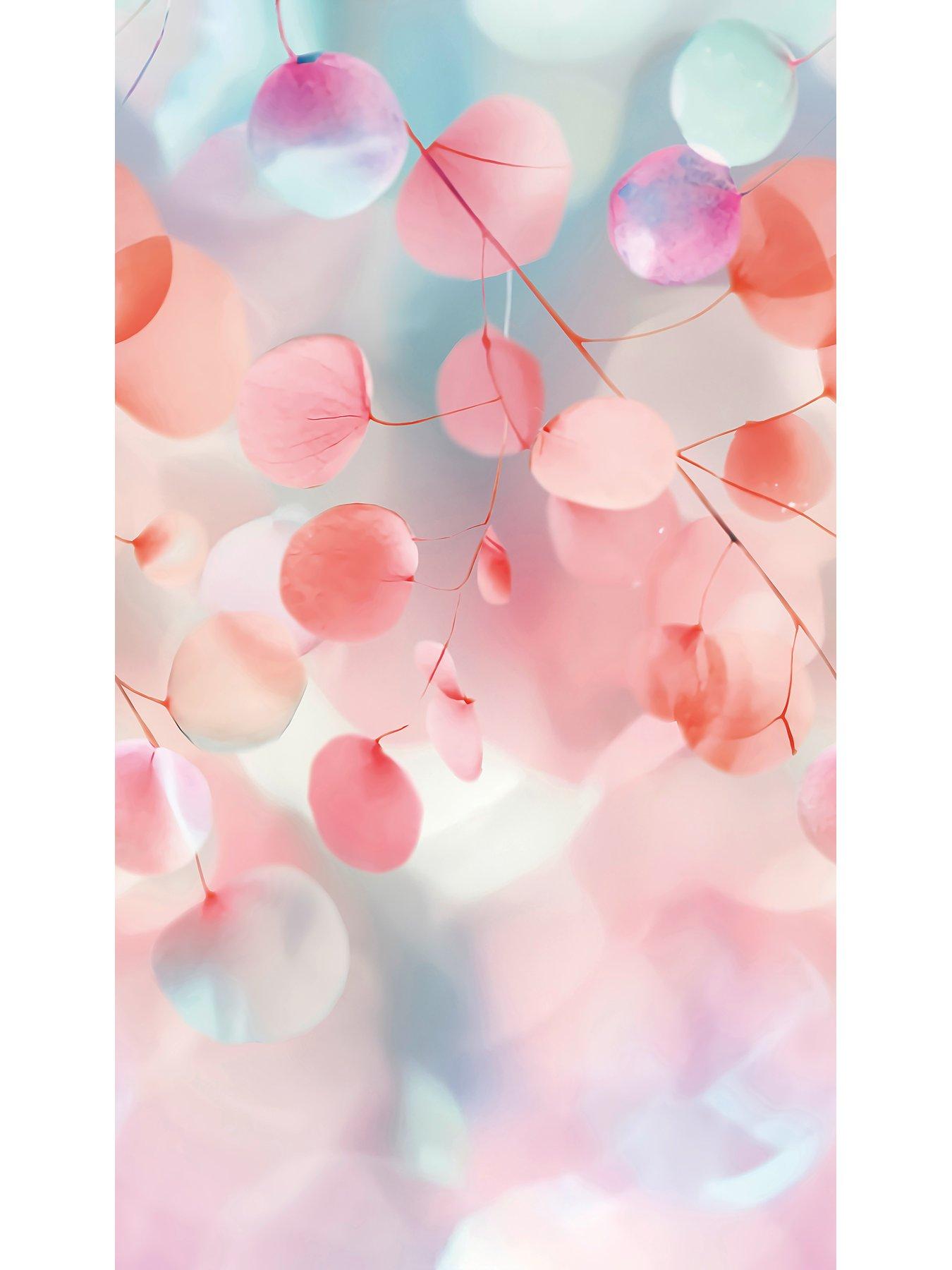 Image 2 of 2 of CosmoLiving by Cosmopolitan Fading Flora Digital Mural Non Woven