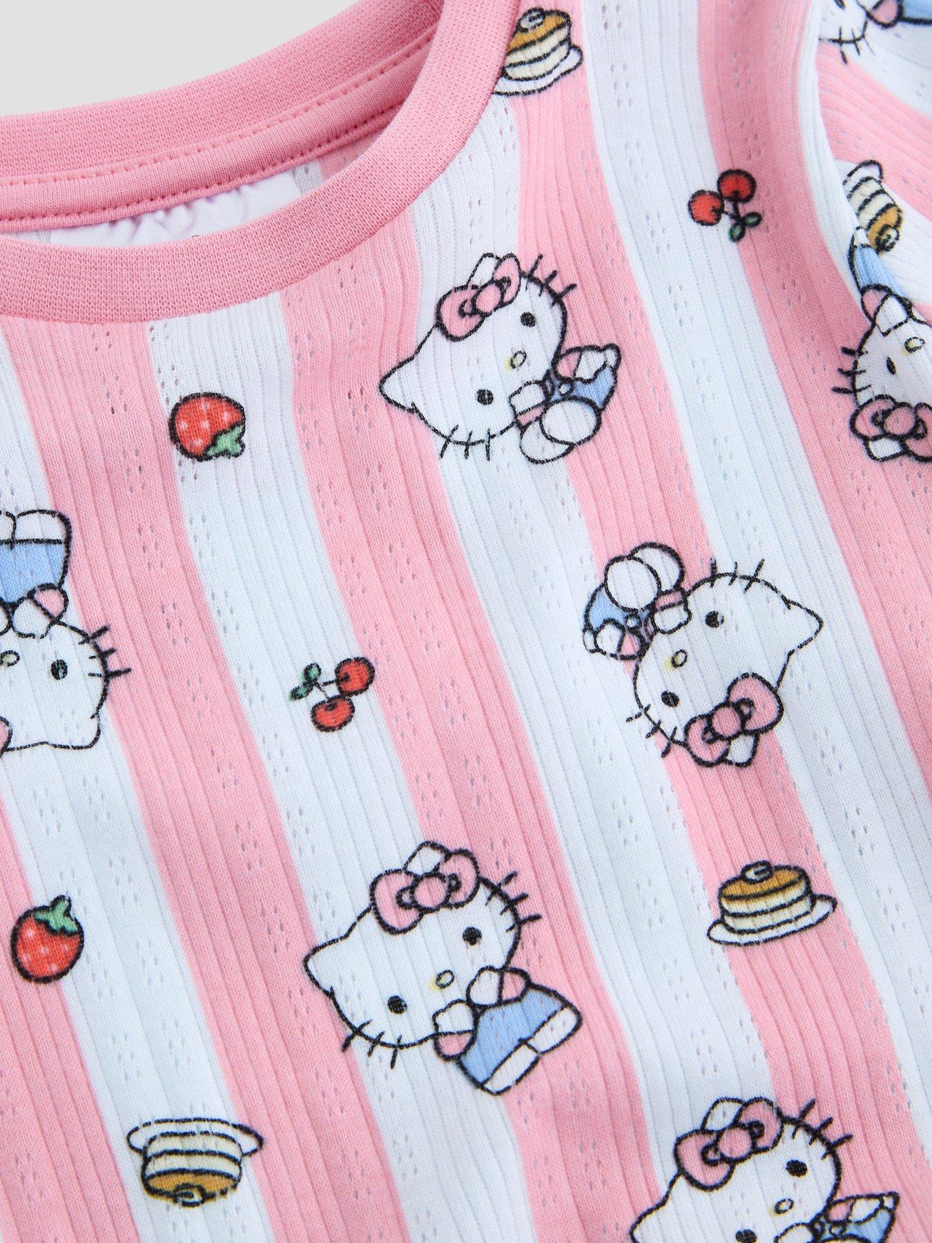 Image 3 of 5 of The Very Collection Hello Kitty Pointelle Pyjama - Pink